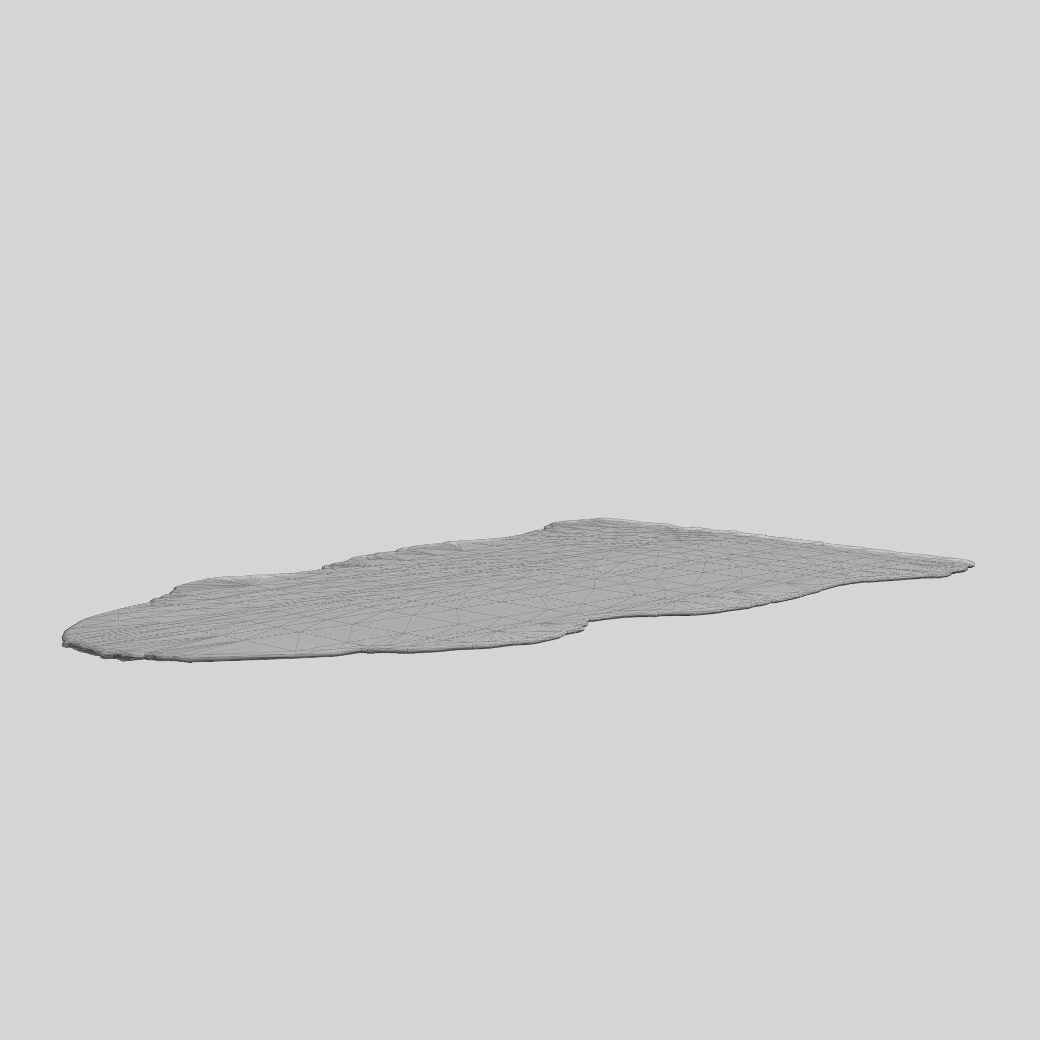 Carpet Soft Sheepskin Fur Pink Low-poly 3D model_7