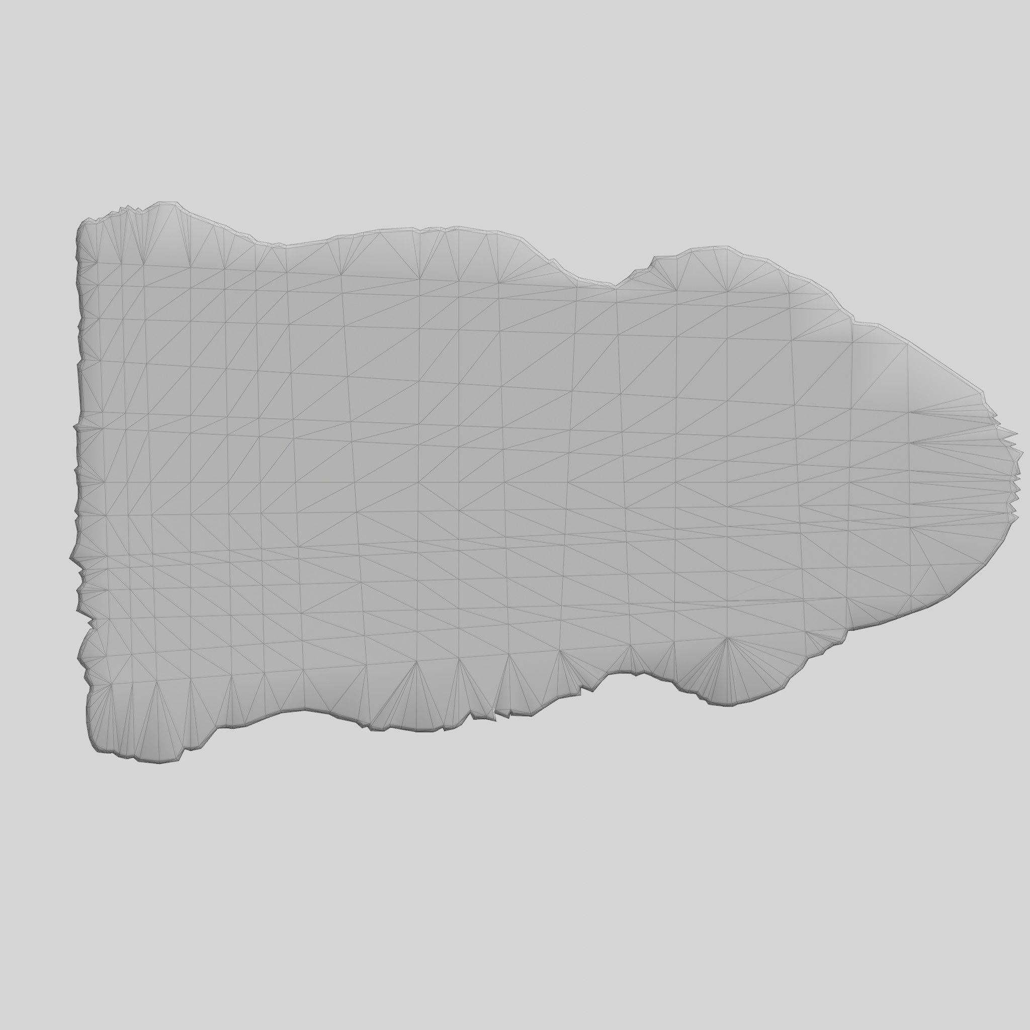 Carpet Soft Sheepskin Fur Pink Low-poly 3D model_5