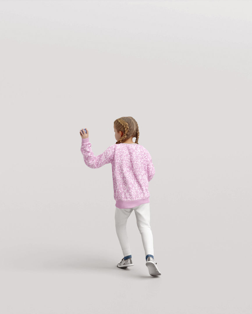 Humano Playing Kid 1002 3D model_2