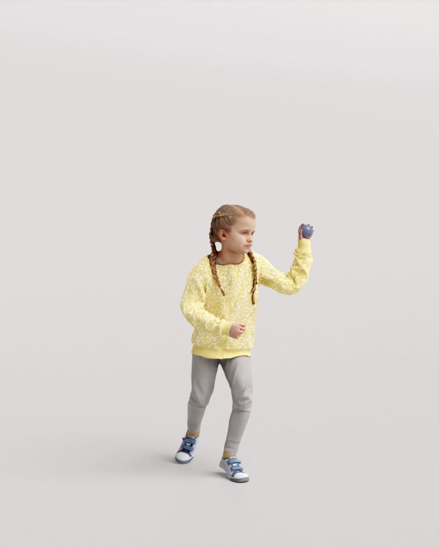Humano Playing Kid 1002 3D model_6