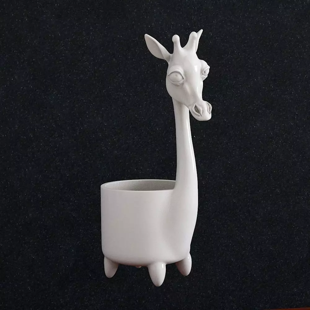Flower vase Giraffe 3D print model_0