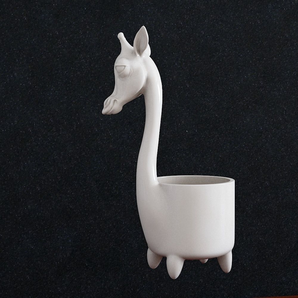 Flower vase Giraffe 3D print model_2