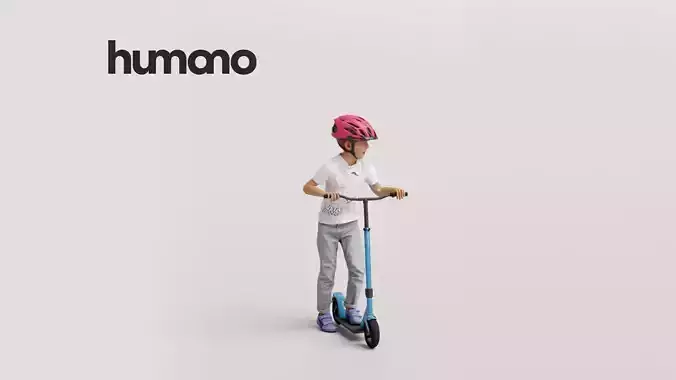 Humano Playing Kid 1010 3D model