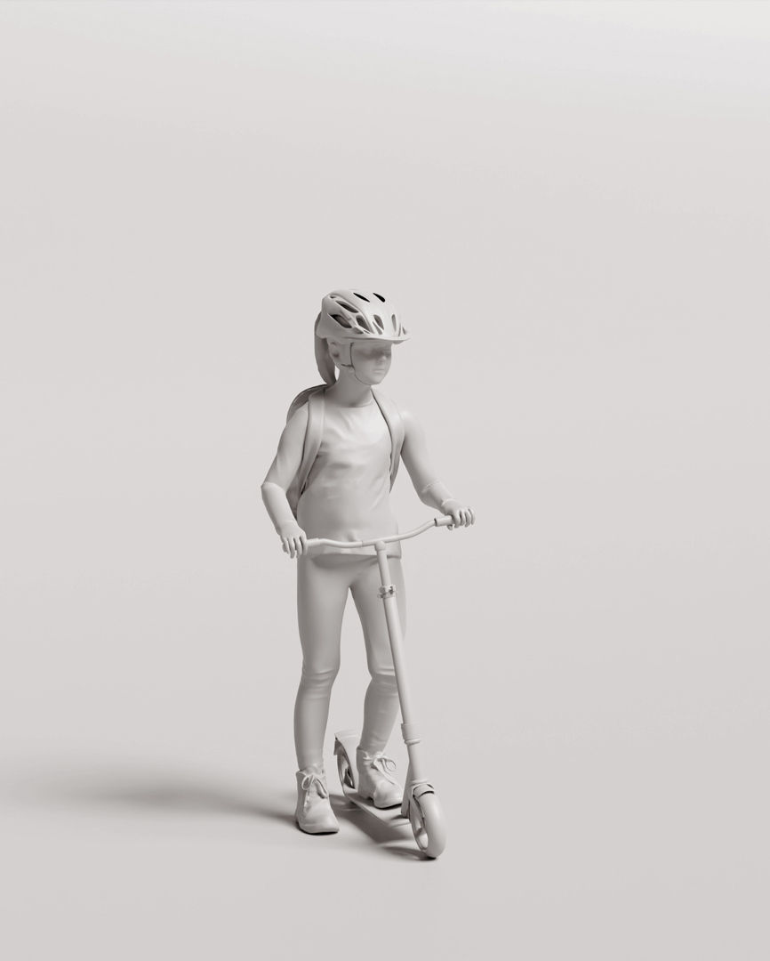 Humano Playing Kid 1009 3D model_3
