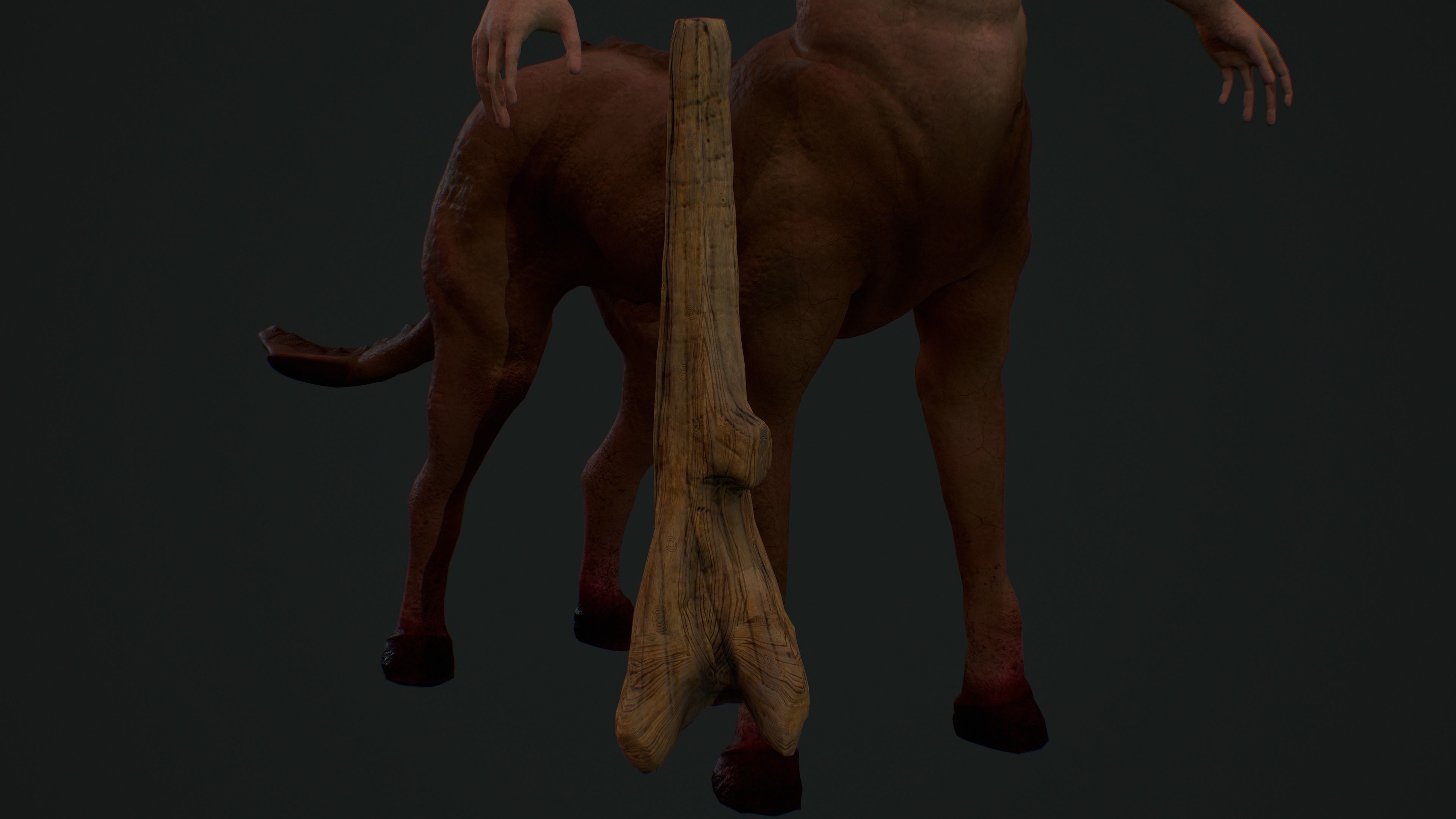 Kentaur Low-poly 3D model_8