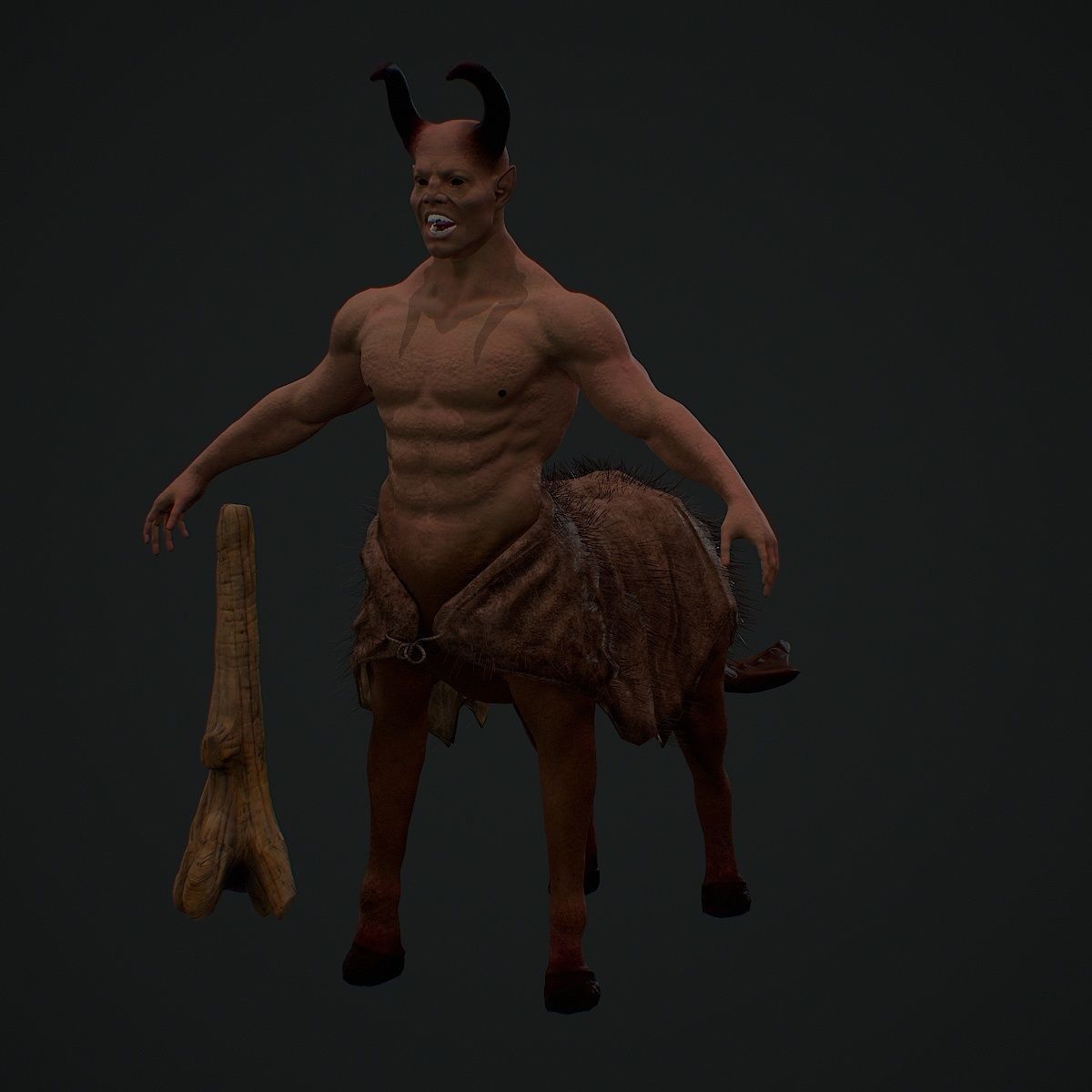 Kentaur Low-poly 3D model_16