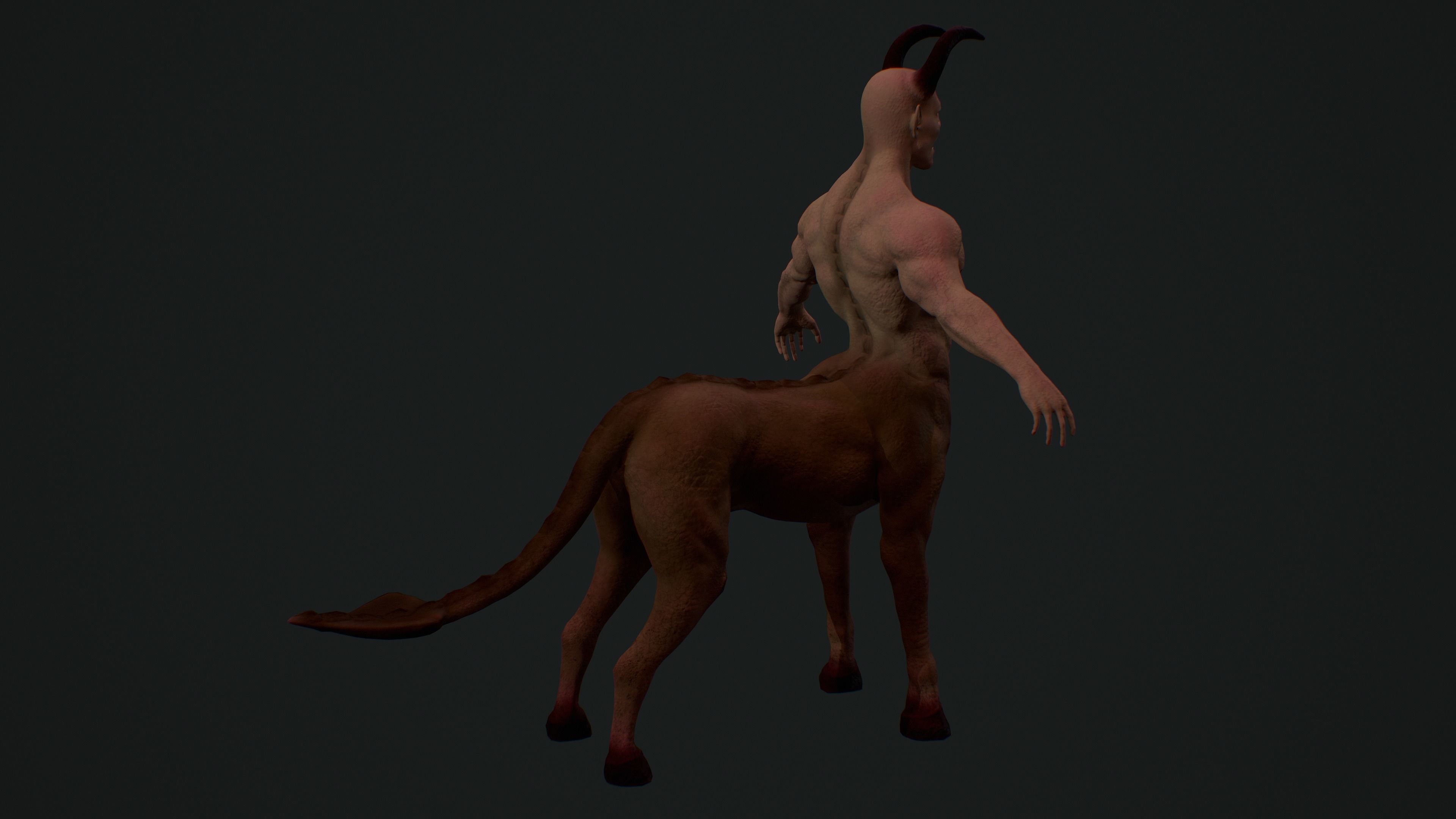 Kentaur Low-poly 3D model_10