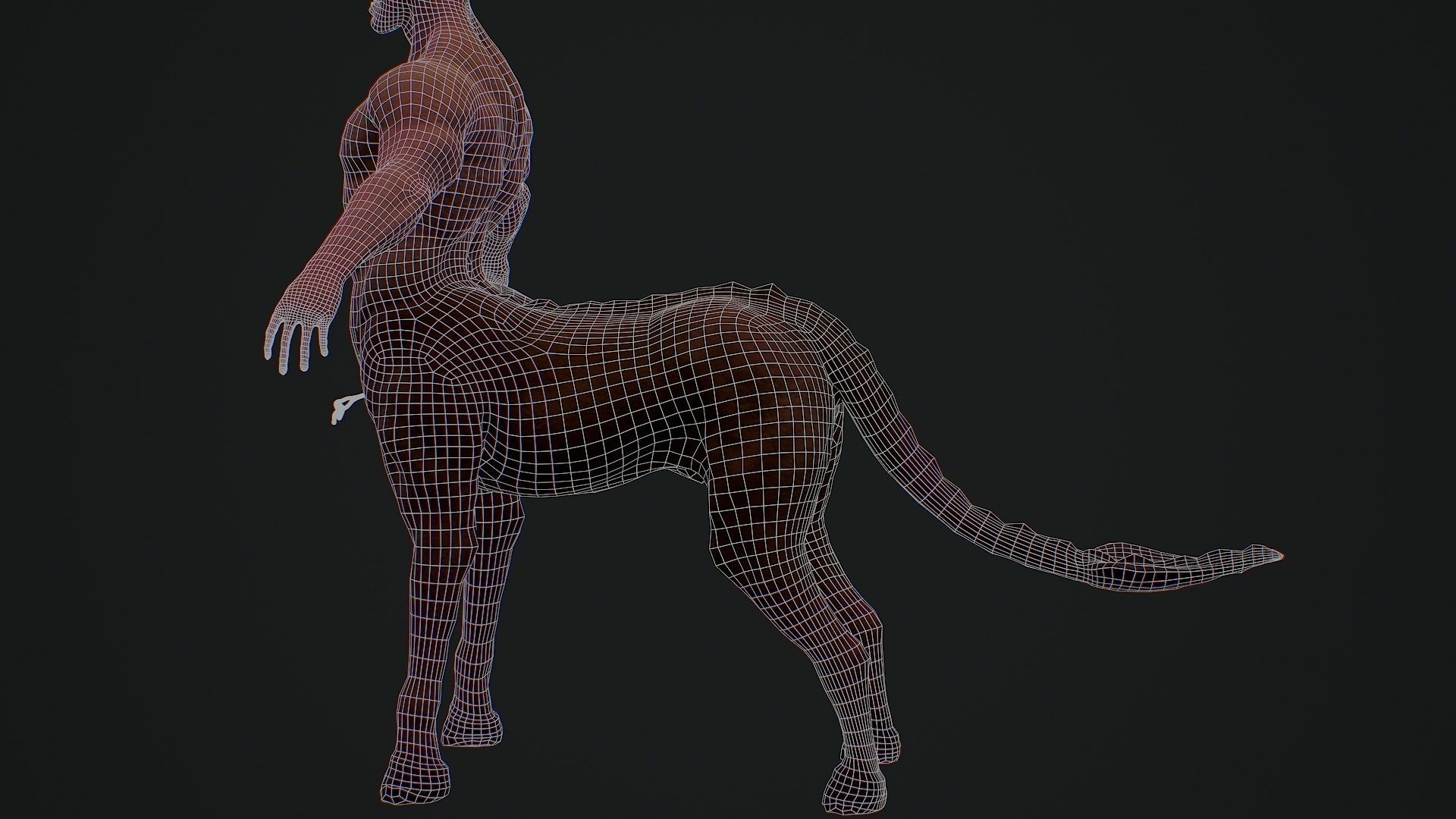 Kentaur Low-poly 3D model_12