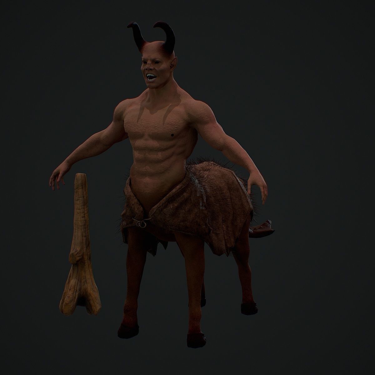 Kentaur Low-poly 3D model_17