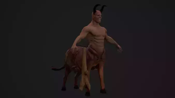 Kentaur  Low-poly 3D model