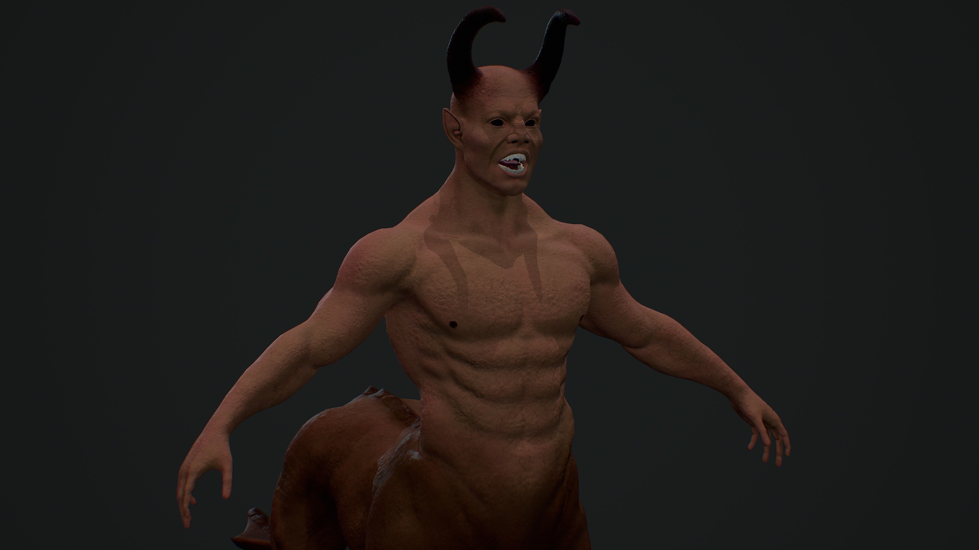 Kentaur Low-poly 3D model_2