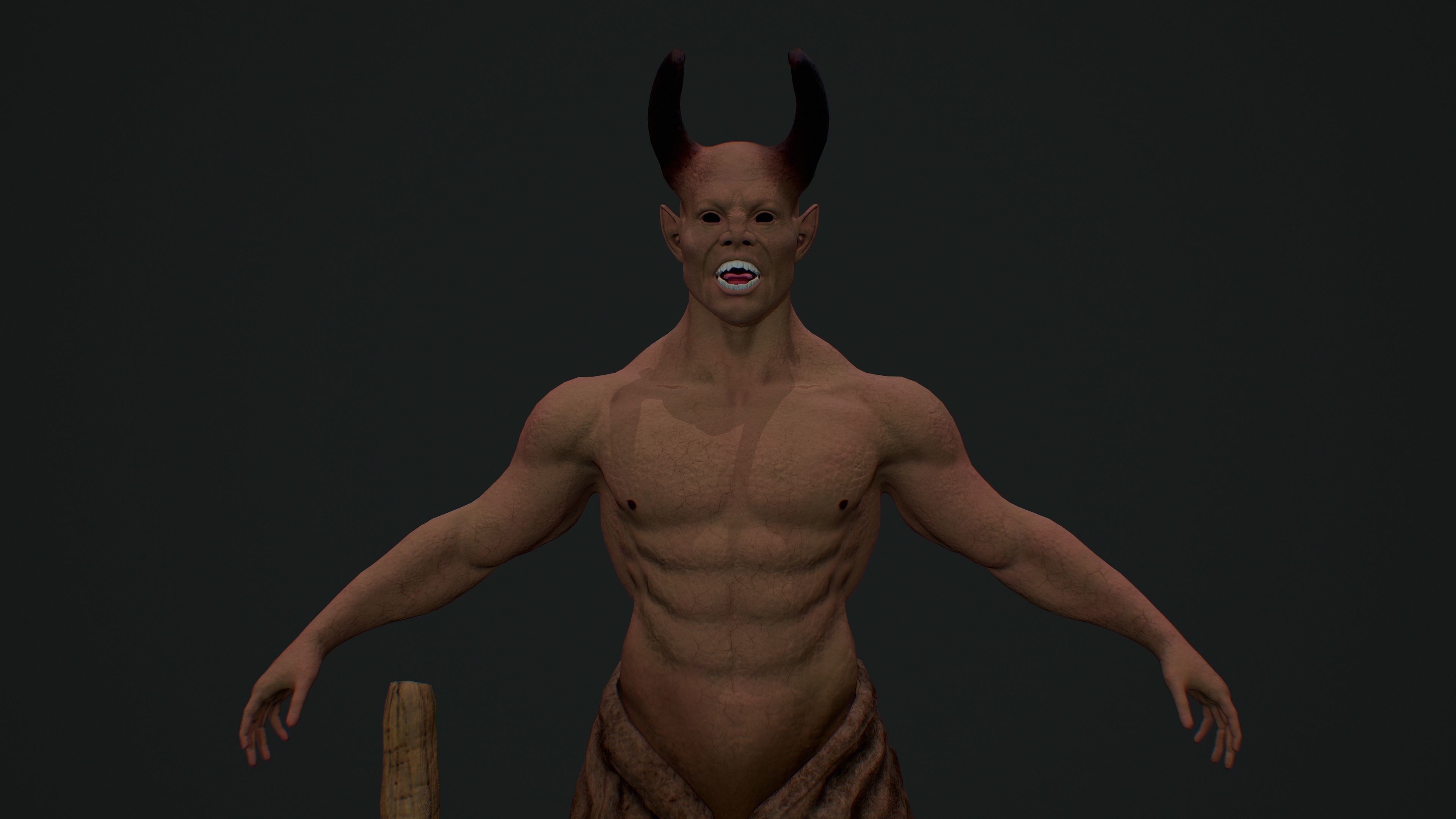 Kentaur Low-poly 3D model_4