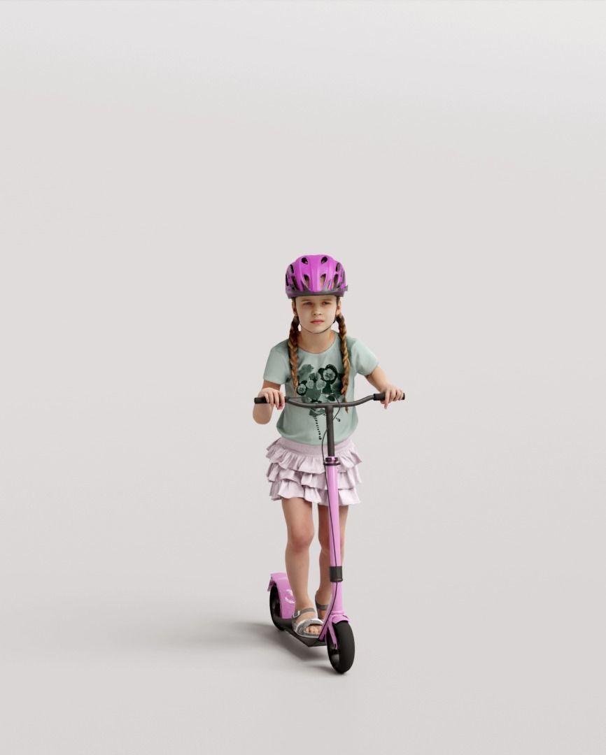 Humano Playing Kid 1008 3D model_6