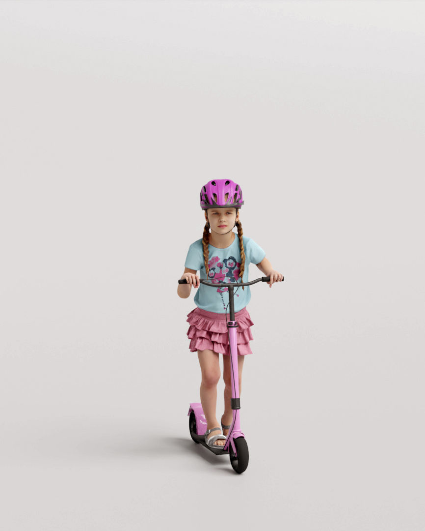 Humano Playing Kid 1008 3D model_1