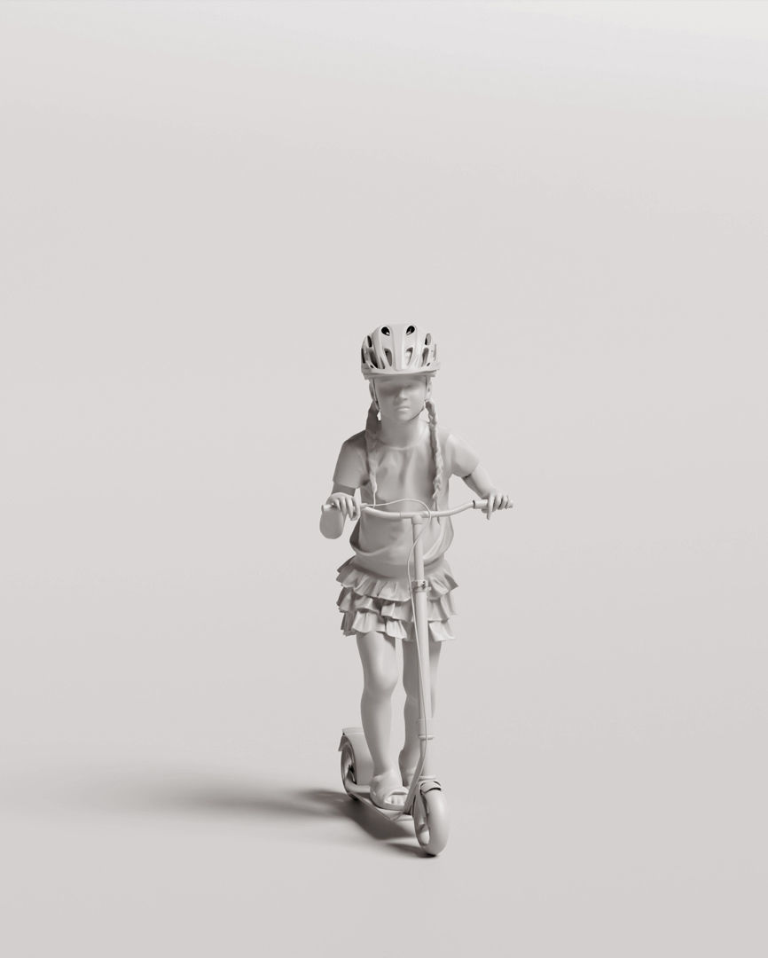 Humano Playing Kid 1008 3D model_3