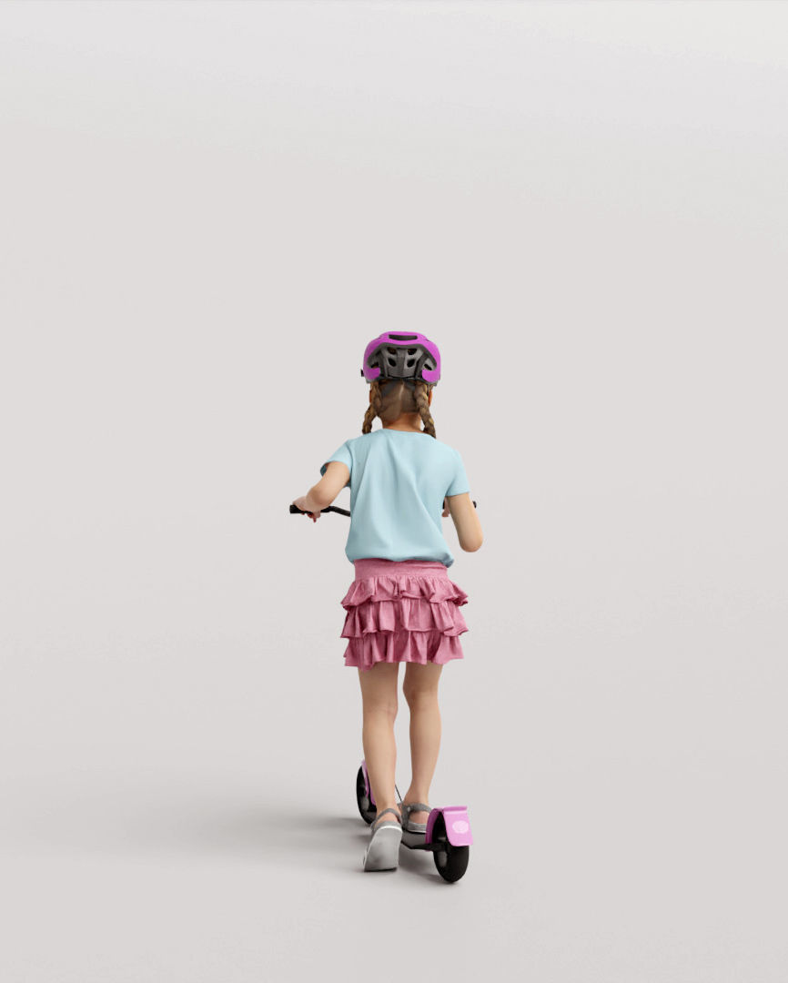 Humano Playing Kid 1008 3D model_2