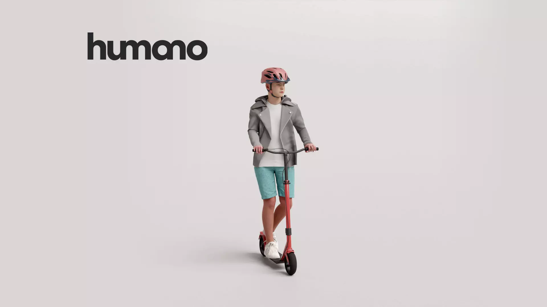 Humano Playing Kid 1007 3D model_0