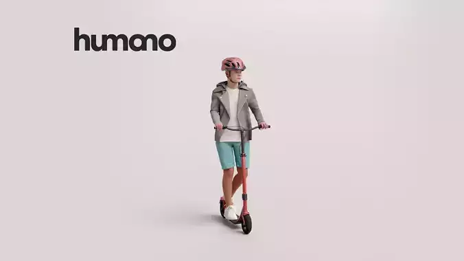 Humano Playing Kid 1007 3D model