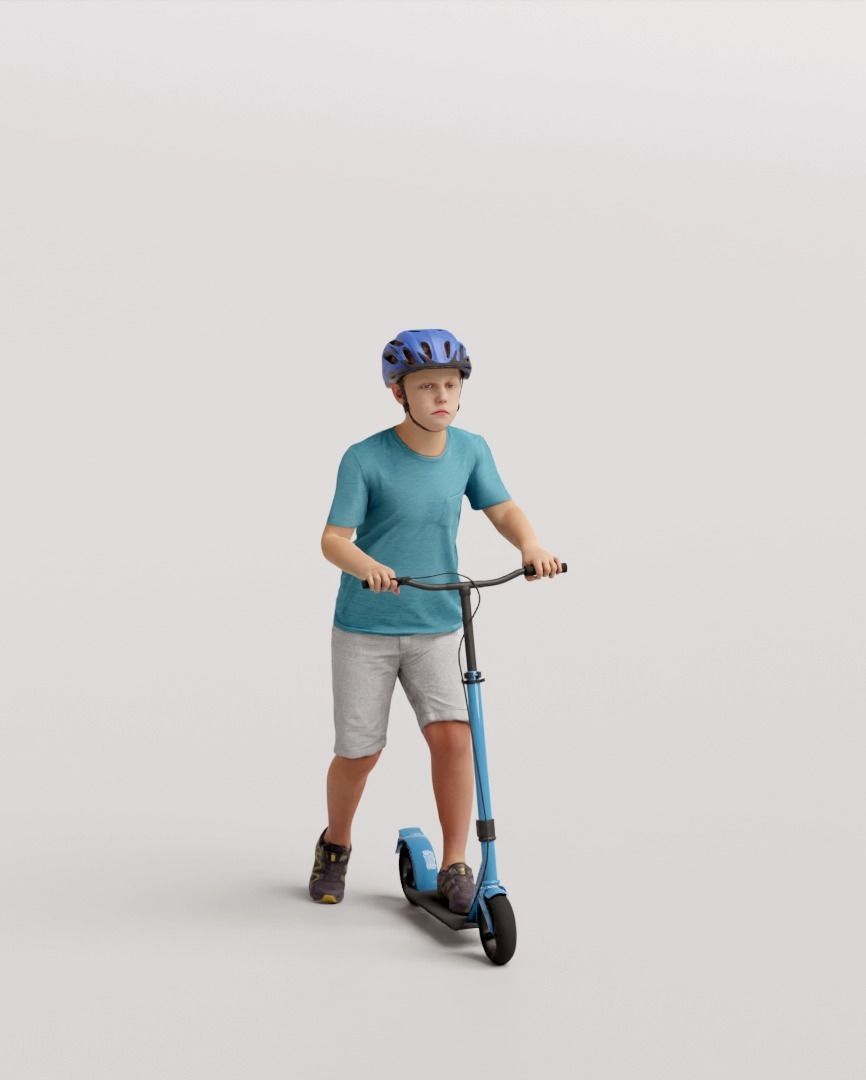 Humano Playing Kid 1006 3D model_6