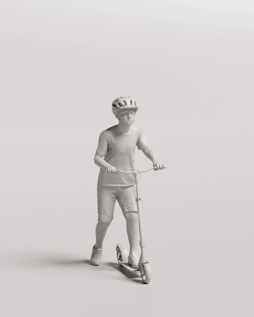 Humano Playing Kid 1006 3D model_3