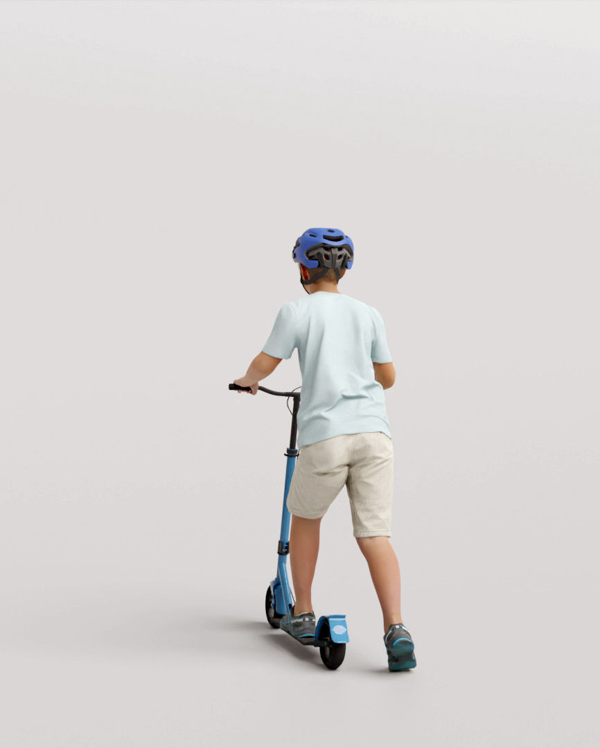 Humano Playing Kid 1006 3D model_2