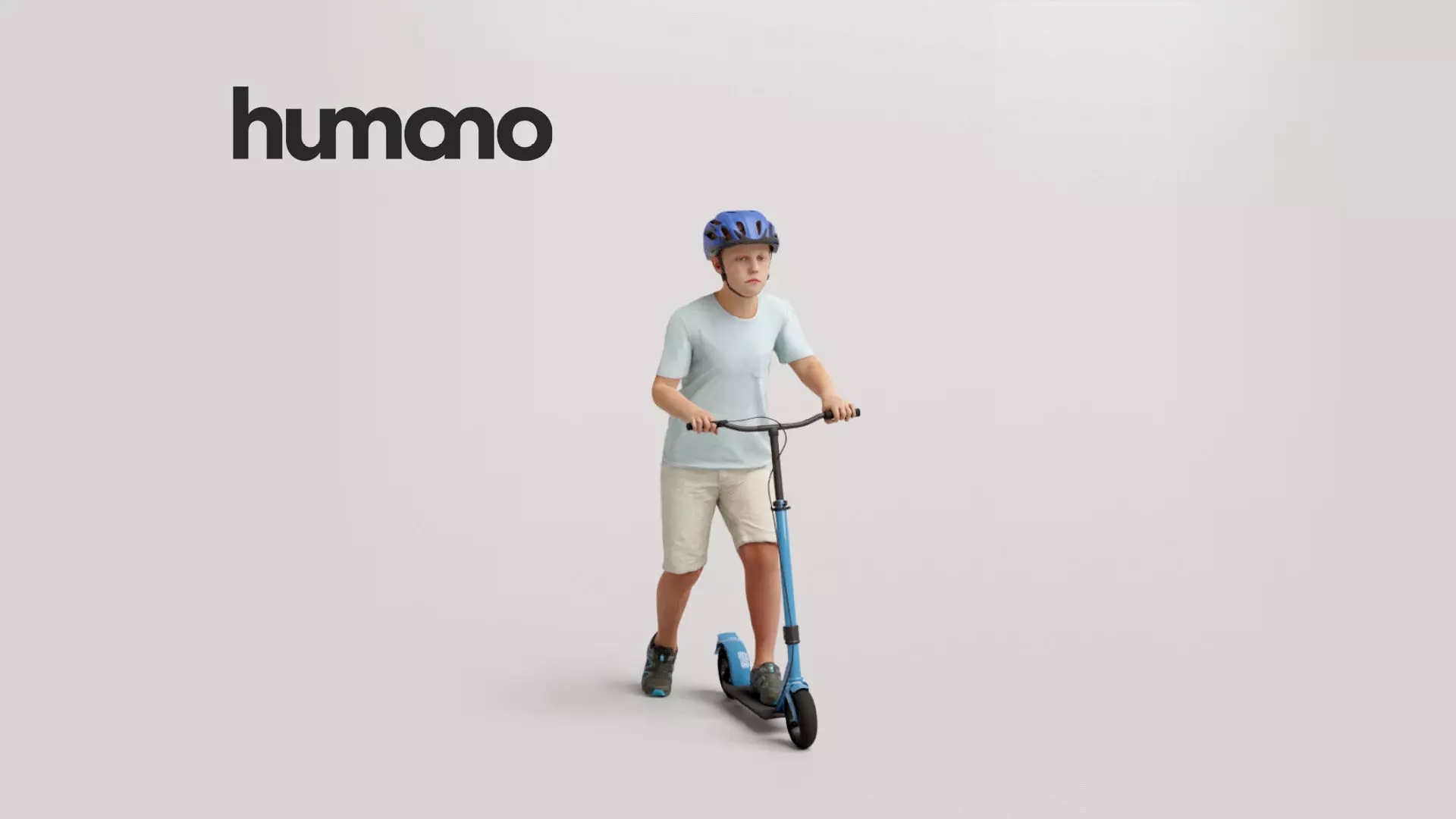 Humano Playing Kid 1006 3D model_0
