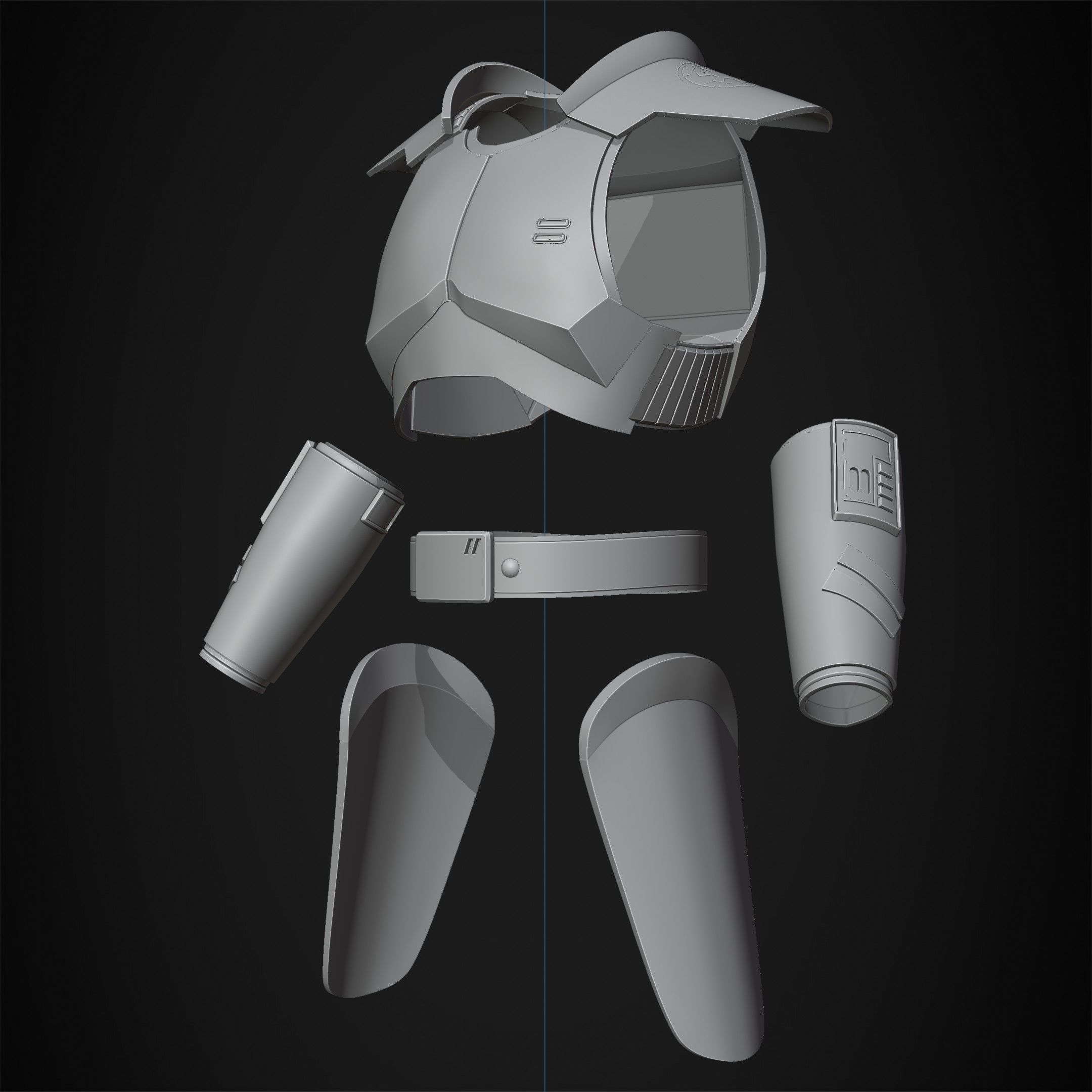 Star Wars Jedi Fallen Order Inquisitor Armor for Cosplay 3D print model_12