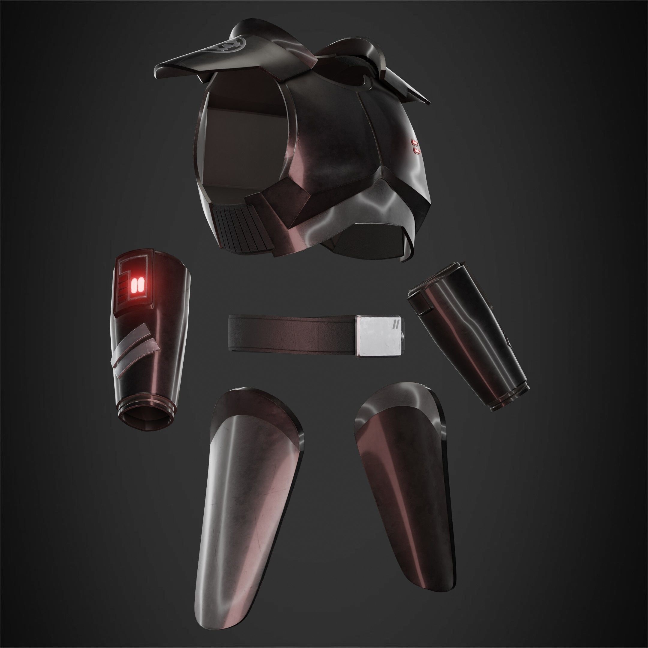 Star Wars Jedi Fallen Order Inquisitor Armor for Cosplay 3D print model_9