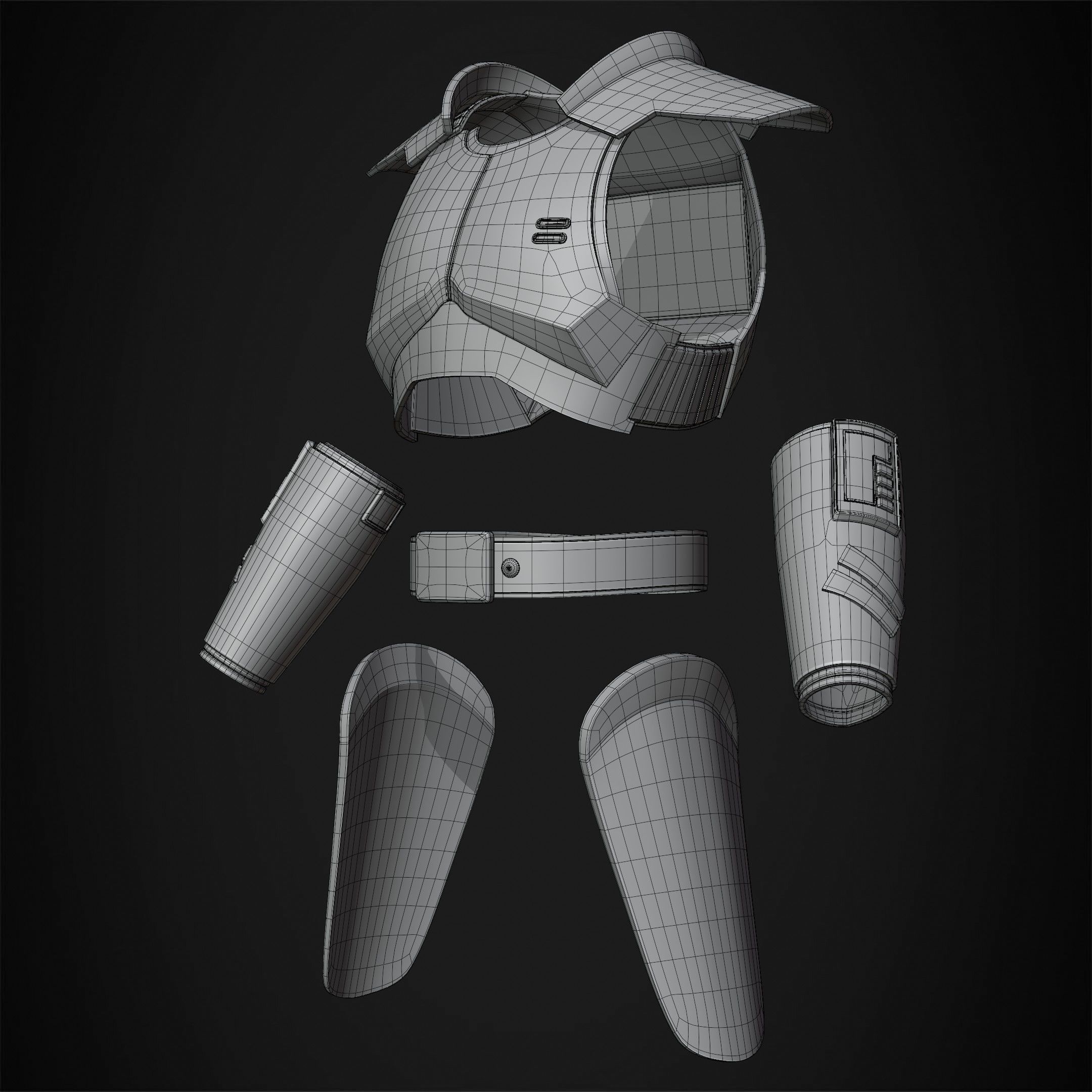 Star Wars Jedi Fallen Order Inquisitor Armor for Cosplay 3D print model_13