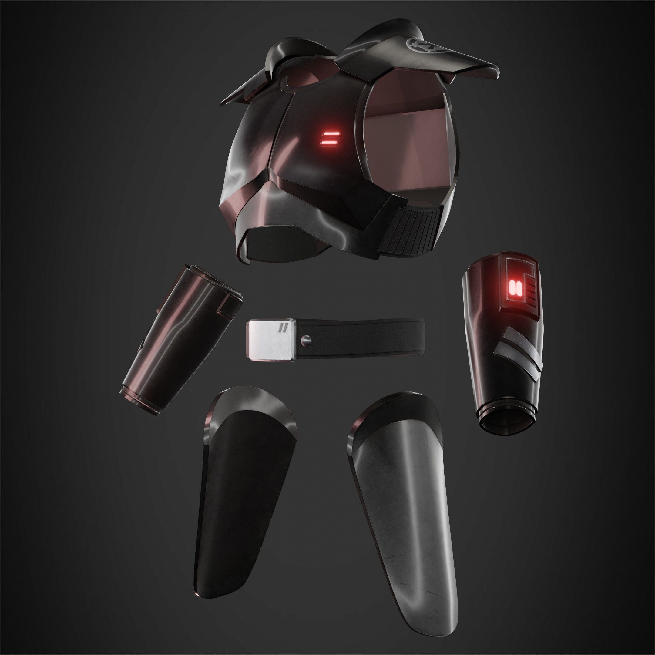 Star Wars Jedi Fallen Order Inquisitor Armor for Cosplay 3D print model_3