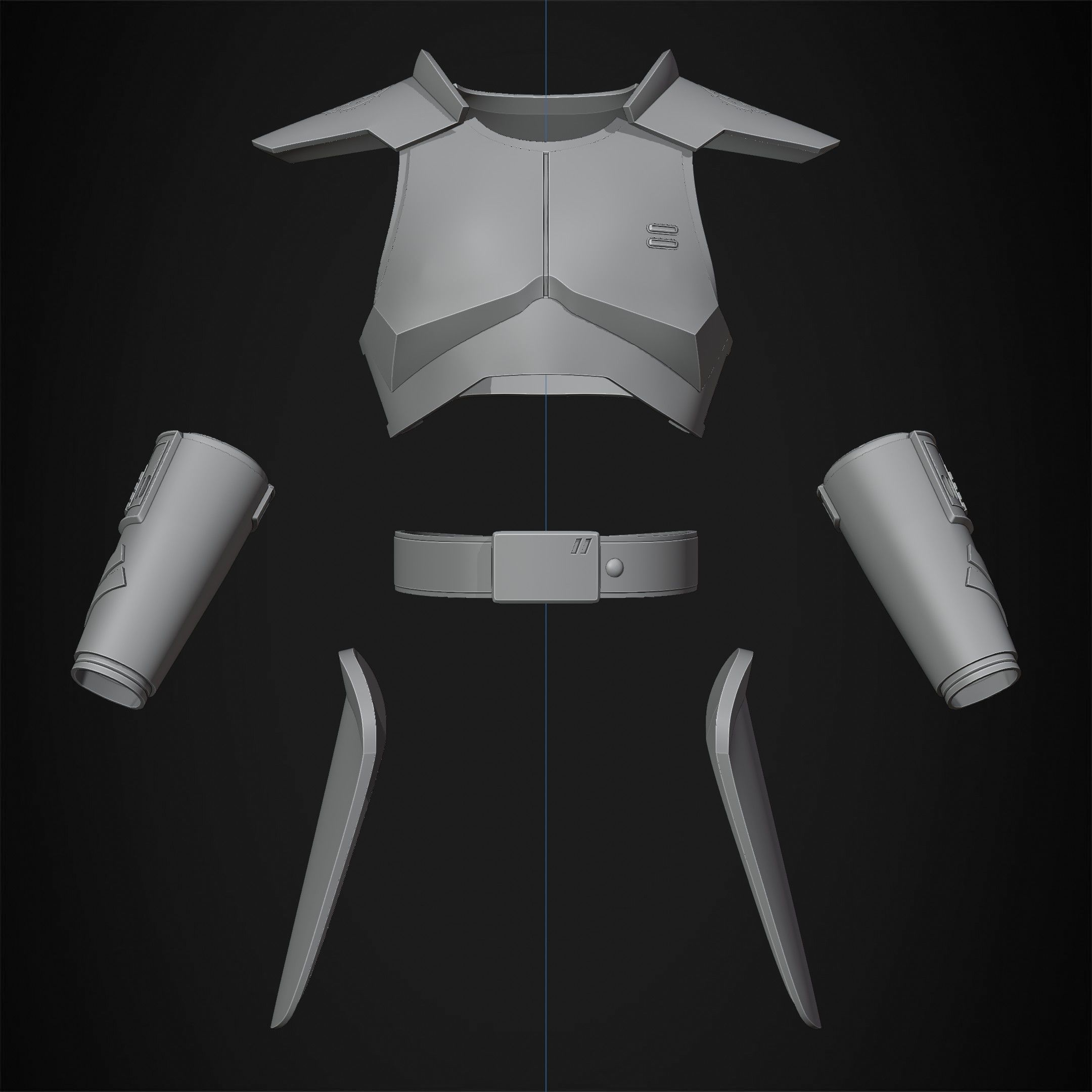 Star Wars Jedi Fallen Order Inquisitor Armor for Cosplay 3D print model_10