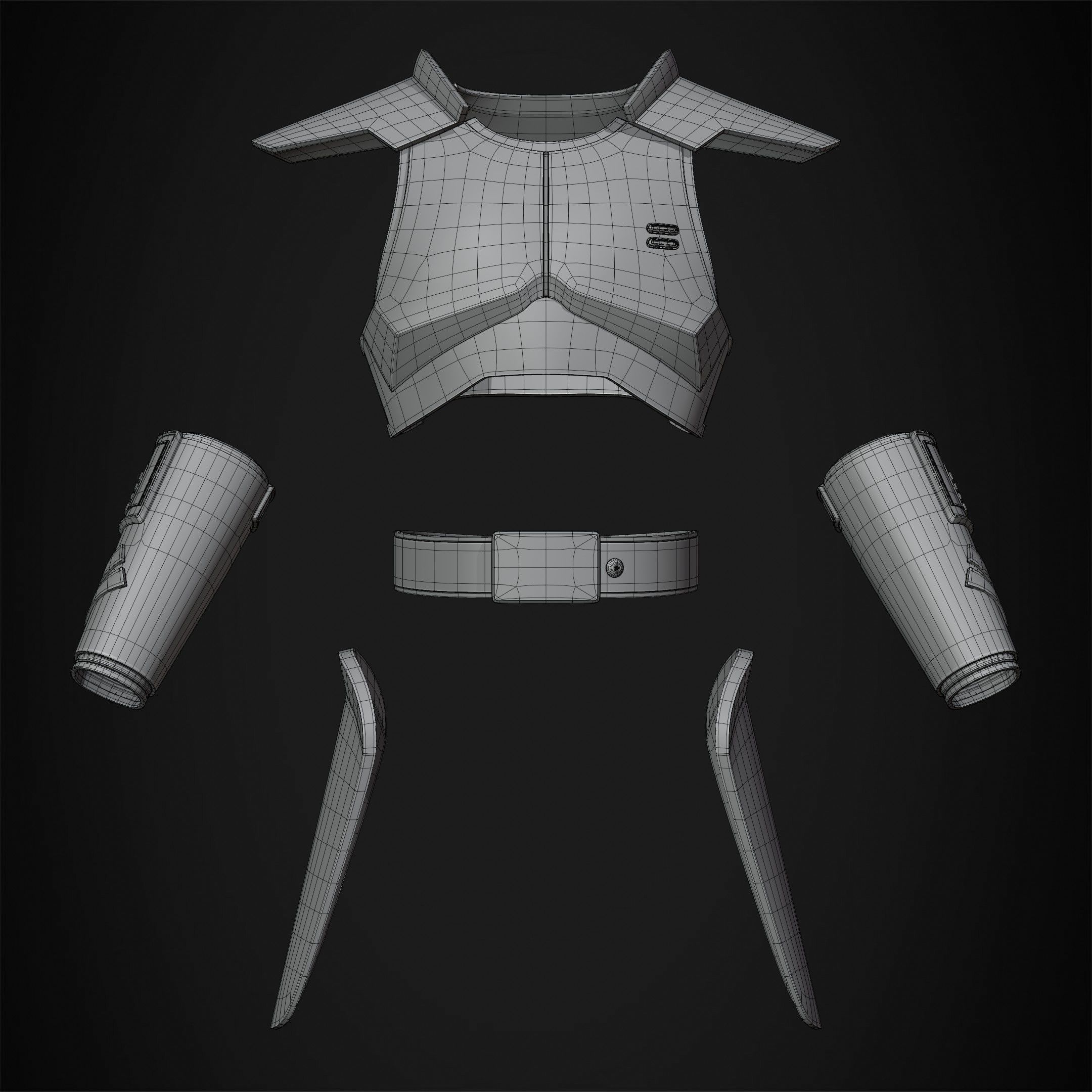 Star Wars Jedi Fallen Order Inquisitor Armor for Cosplay 3D print model_11