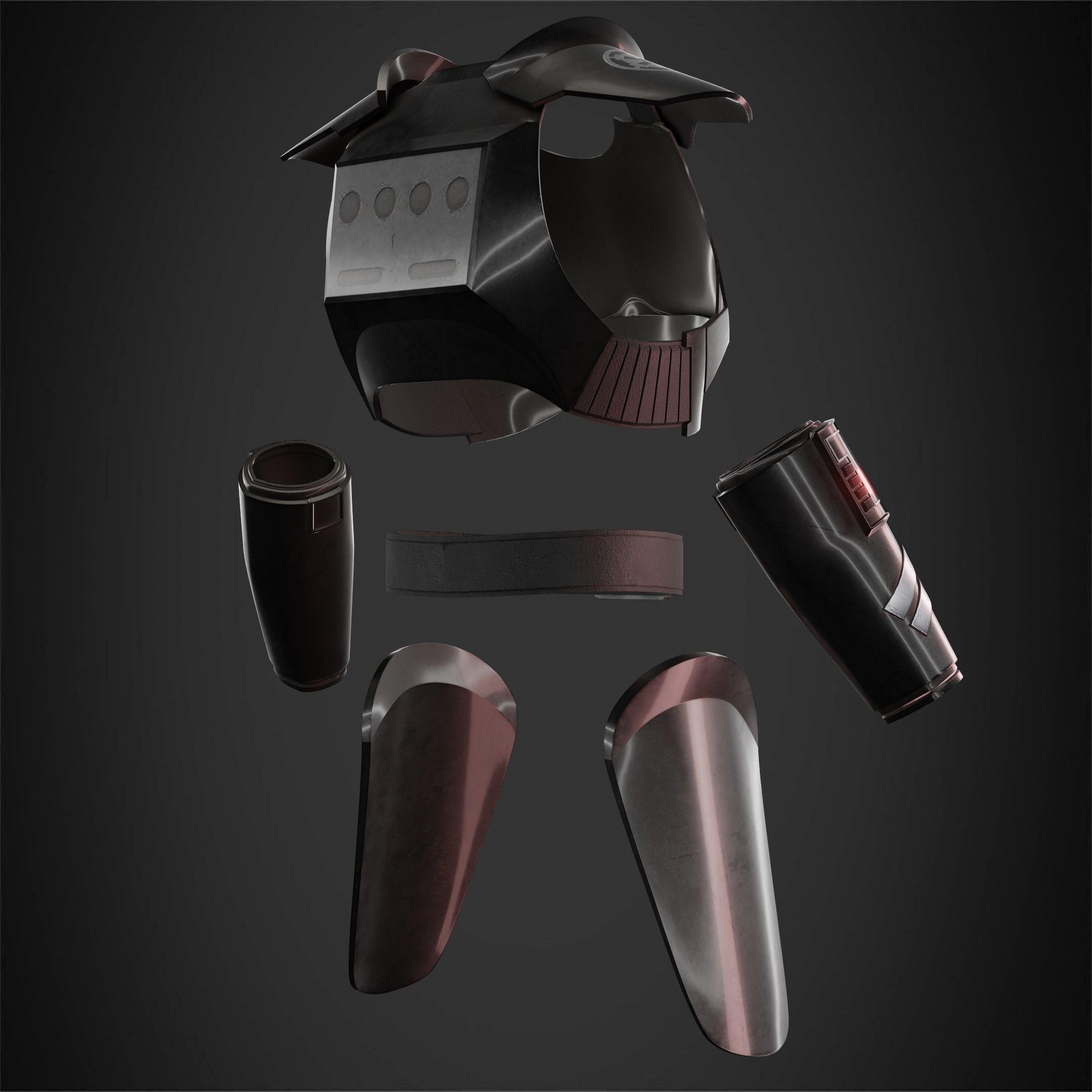 Star Wars Jedi Fallen Order Inquisitor Armor for Cosplay 3D print model_7