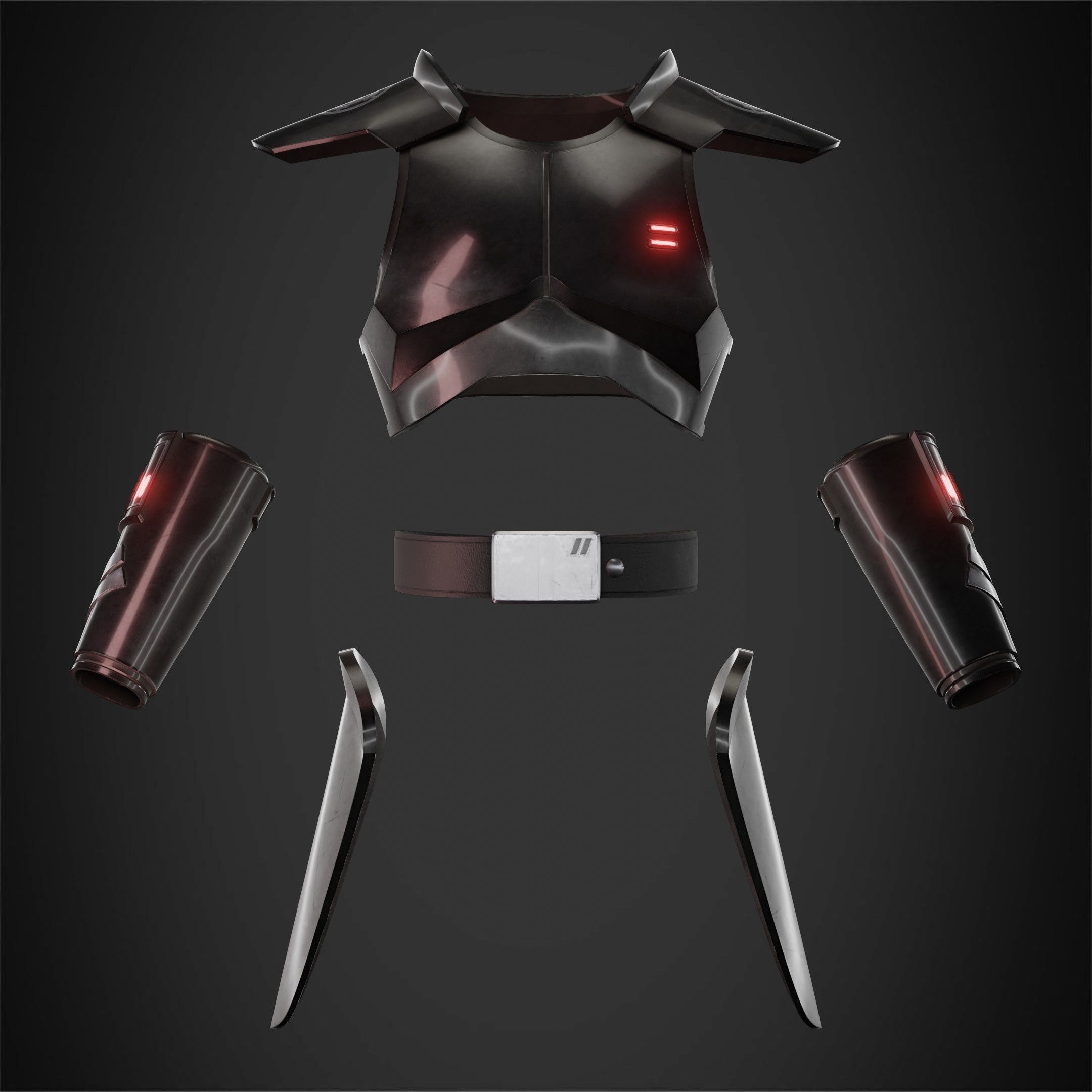 Star Wars Jedi Fallen Order Inquisitor Armor for Cosplay 3D print model_2