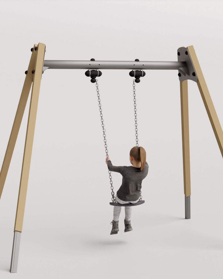 Humano Playing Kid 1013 3D model_2