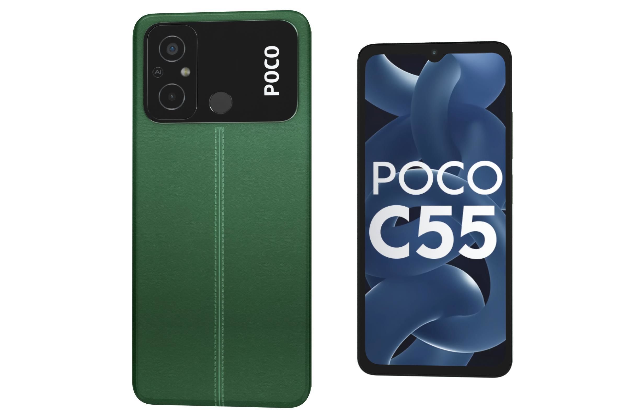 Xiaomi Poco C55 All Colors Low-poly 3D model_20