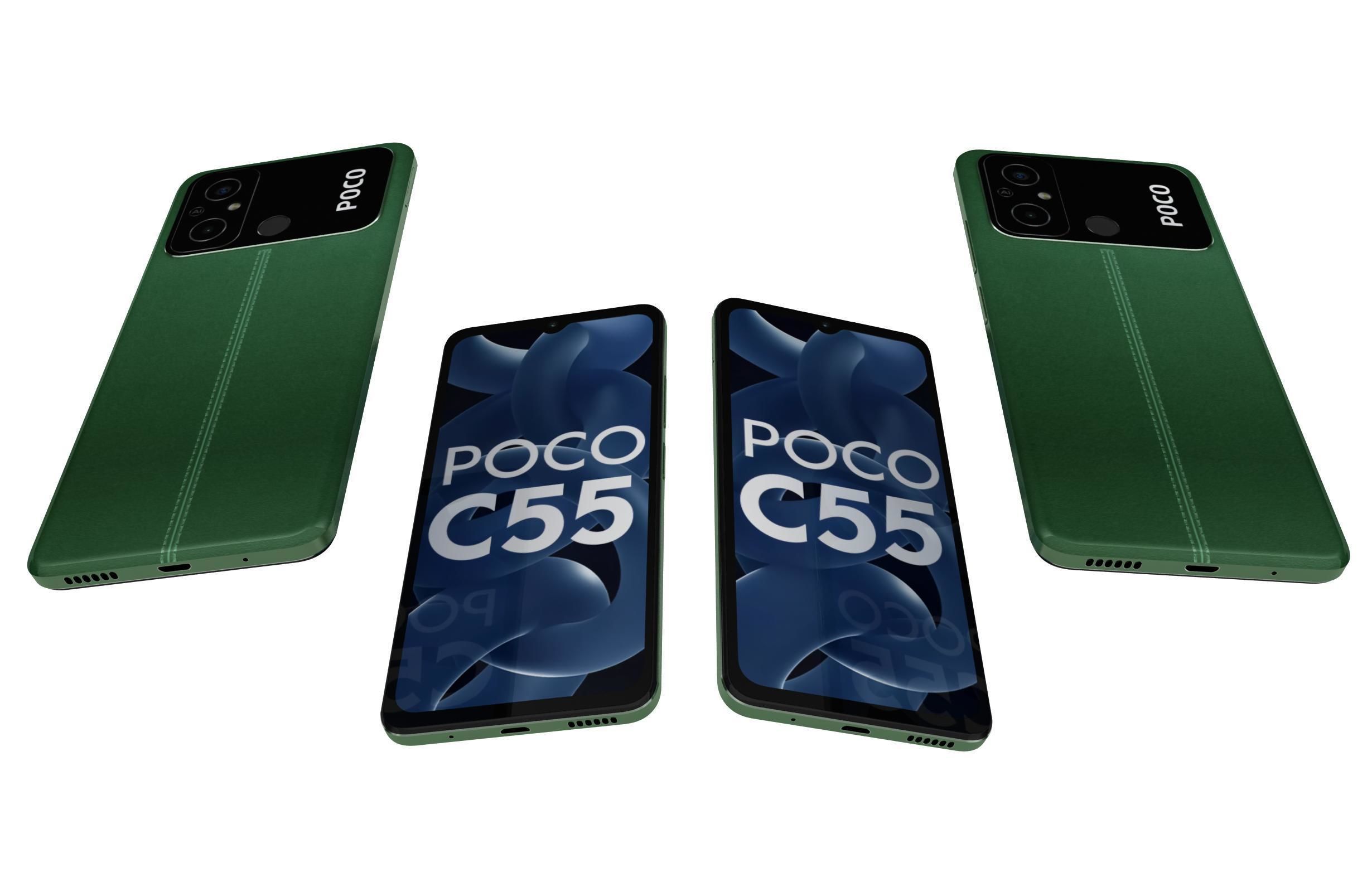 Xiaomi Poco C55 All Colors Low-poly 3D model_18