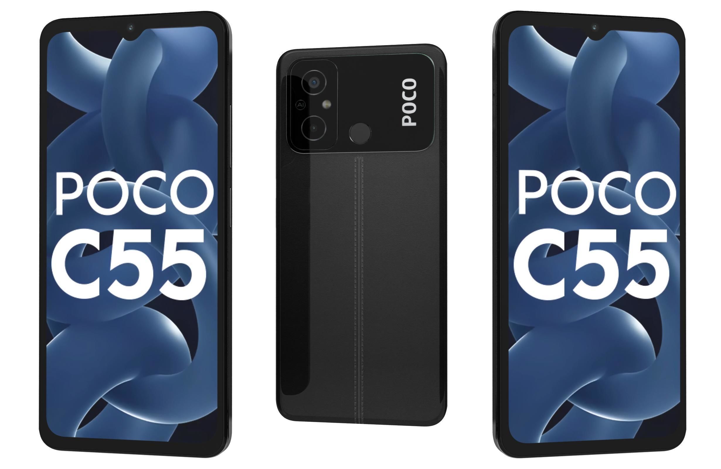 Xiaomi Poco C55 All Colors Low-poly 3D model_25