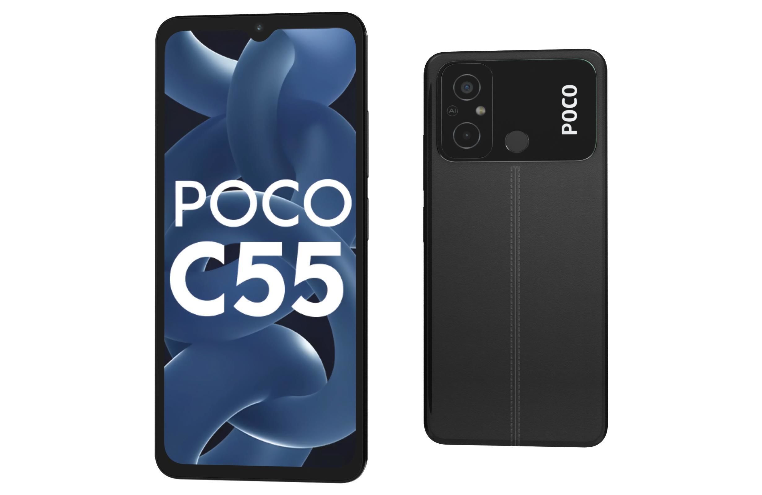 Xiaomi Poco C55 All Colors Low-poly 3D model_31