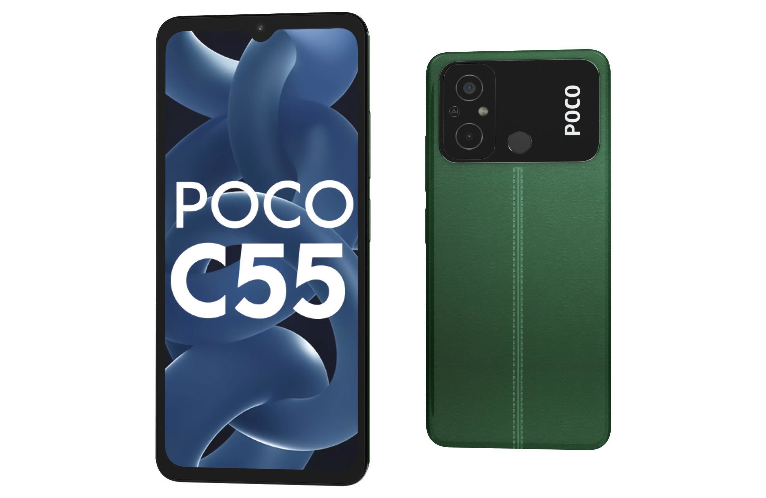 Xiaomi Poco C55 All Colors Low-poly 3D model_19