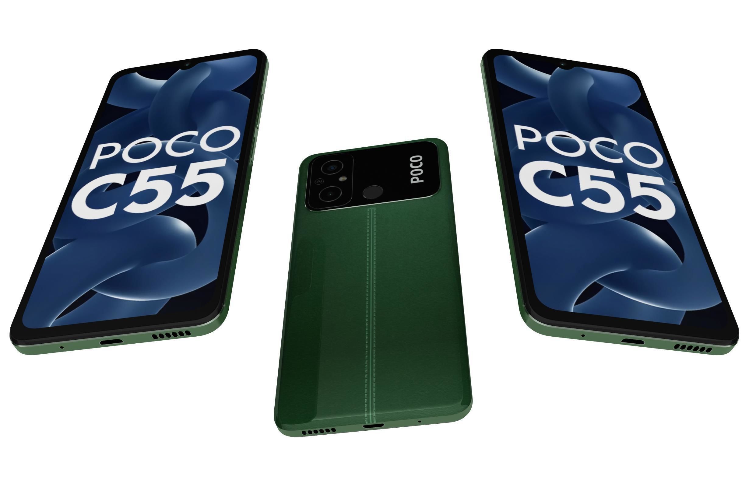 Xiaomi Poco C55 All Colors Low-poly 3D model_15