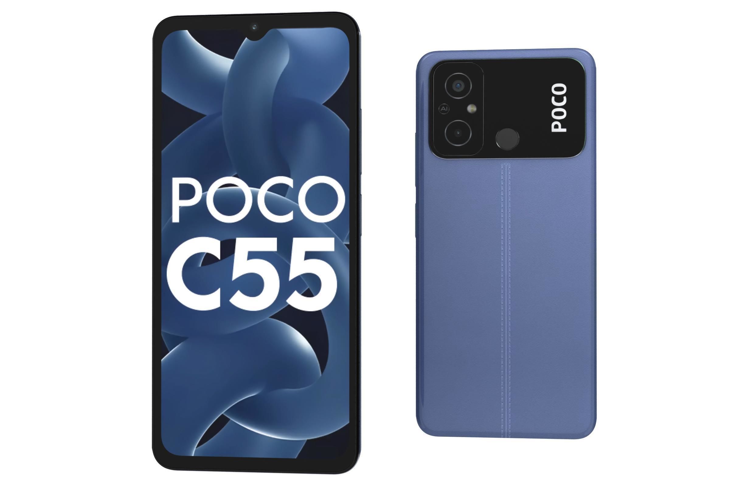 Xiaomi Poco C55 All Colors Low-poly 3D model_7