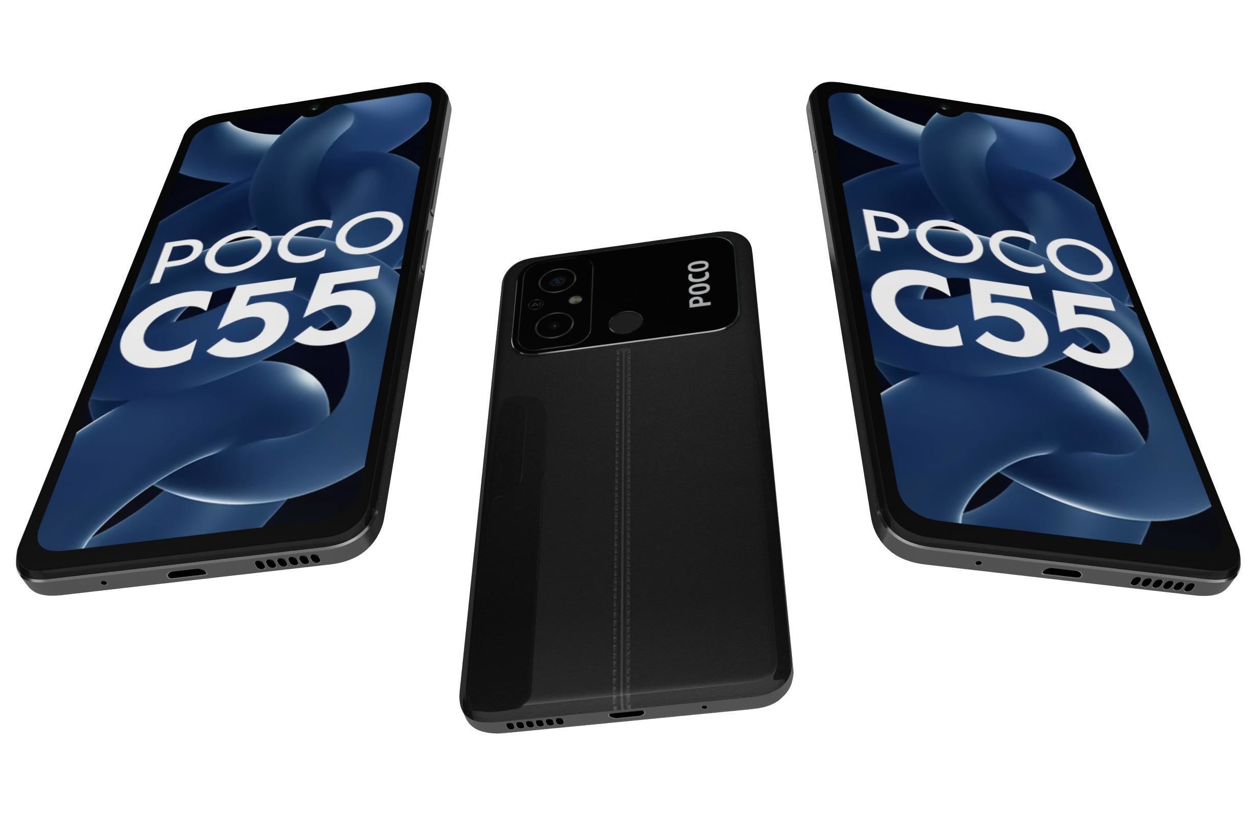 Xiaomi Poco C55 All Colors Low-poly 3D model_27