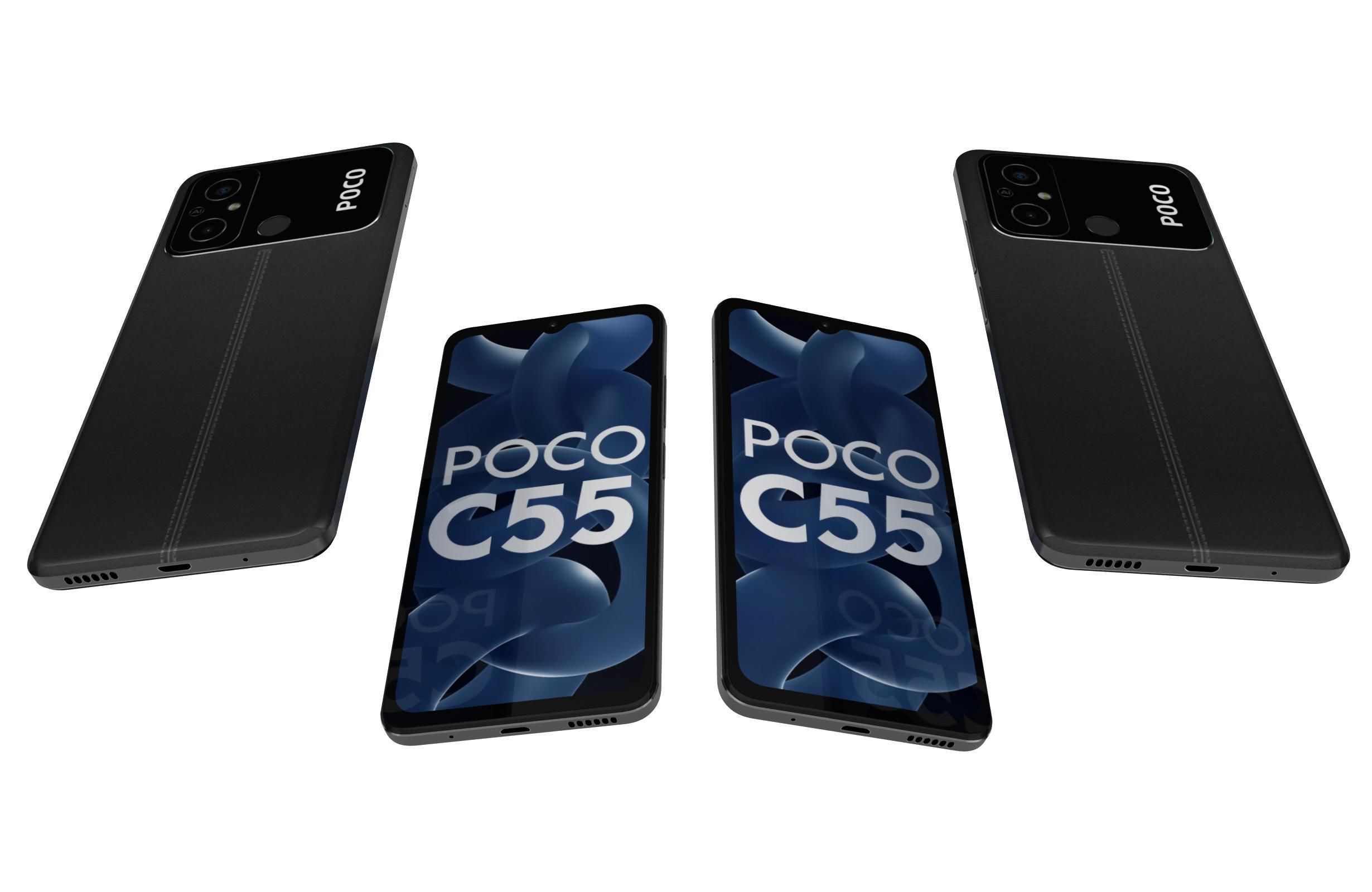 Xiaomi Poco C55 All Colors Low-poly 3D model_30