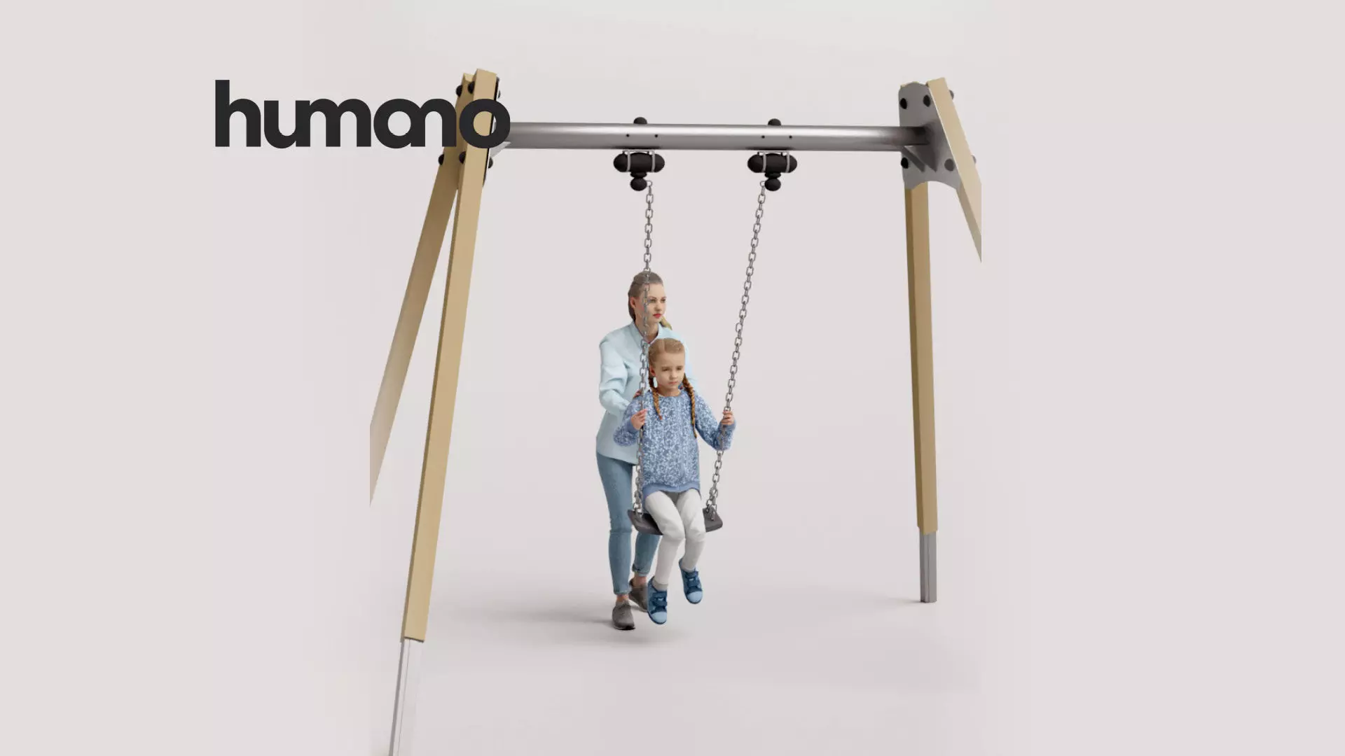 Humano Playing Kid 101112 3D model_0