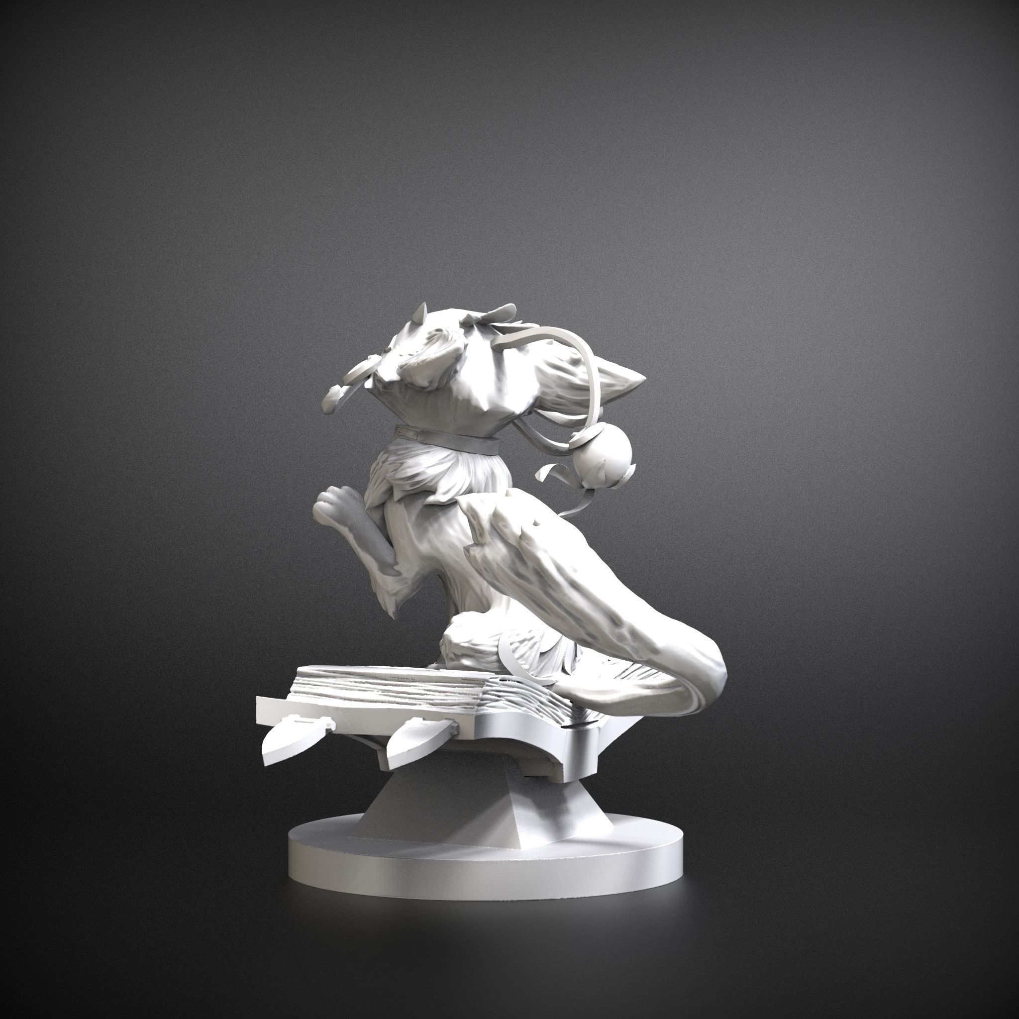STL Yuumi 3d model to print League of legends 3D print model_5