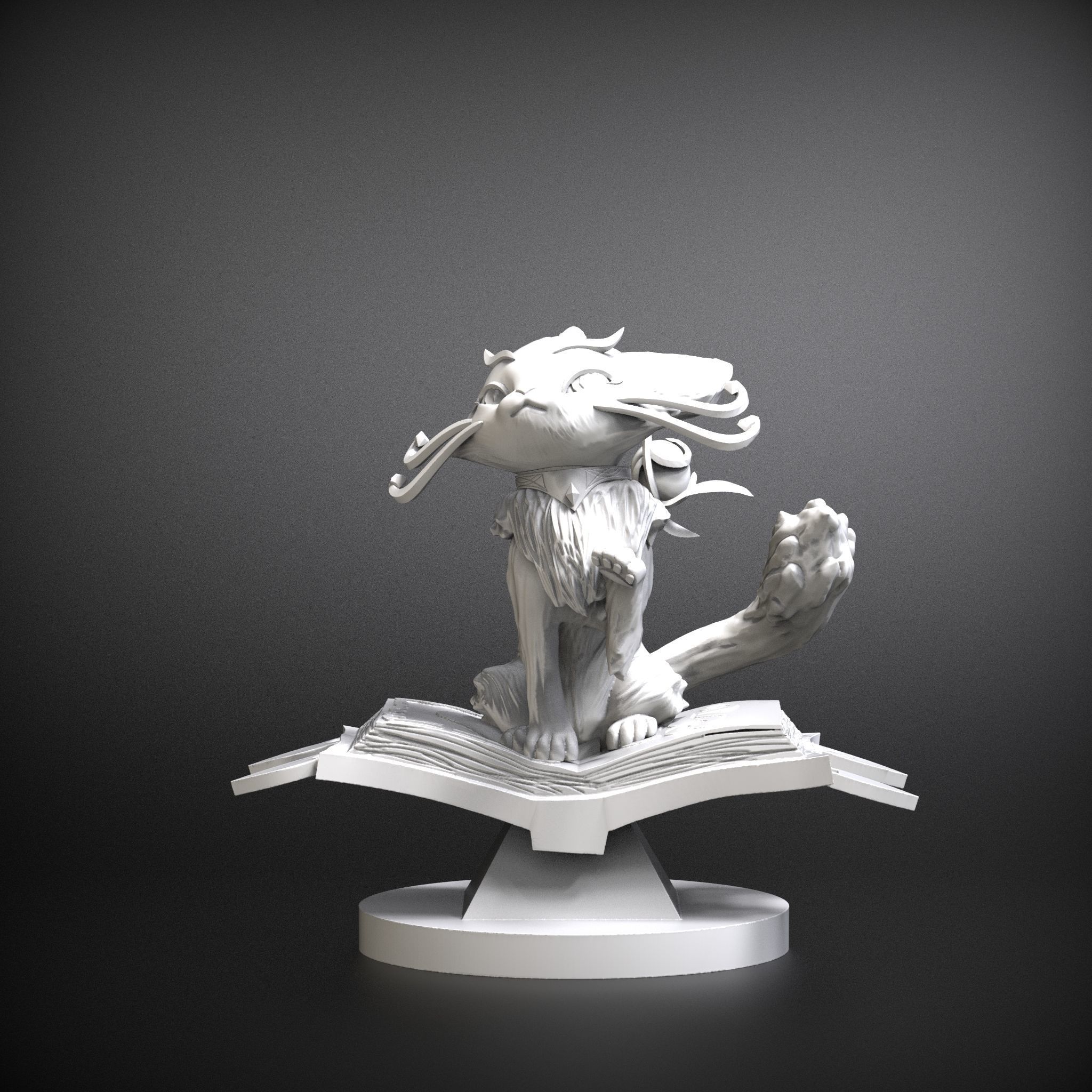 STL Yuumi 3d model to print League of legends 3D print model_1