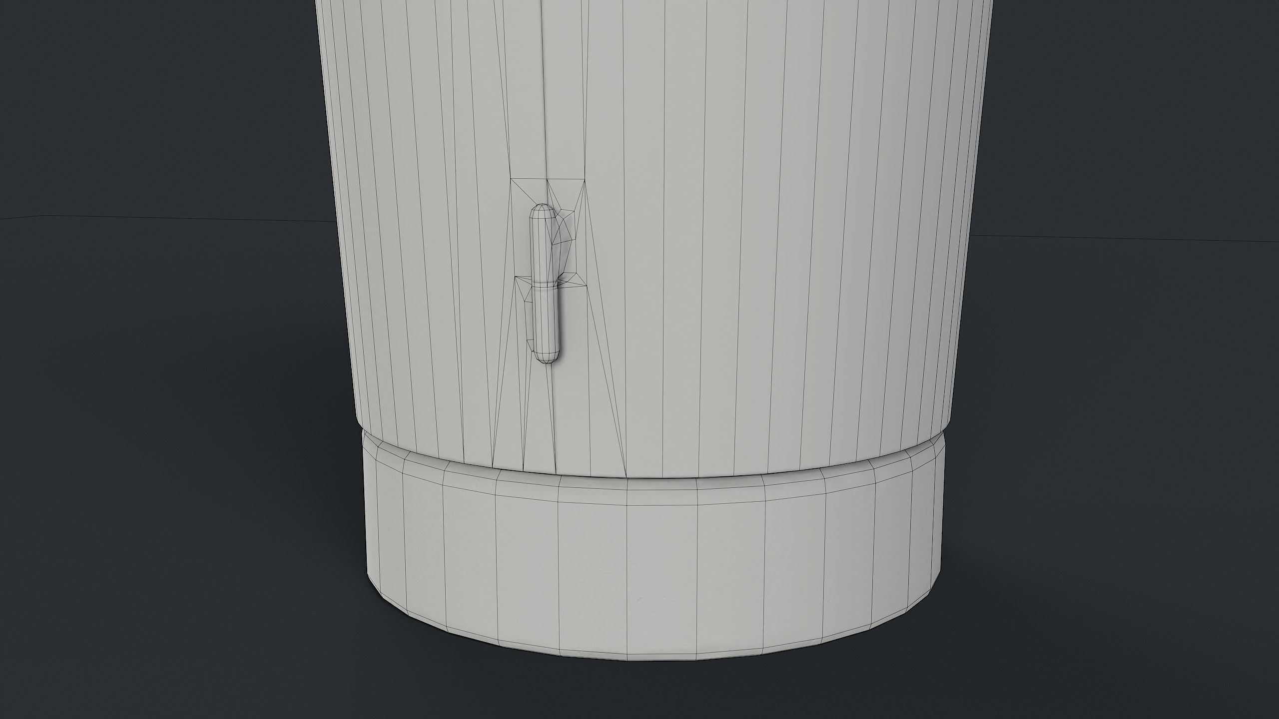 Street Trash Can 10 PBR Game Ready Low-poly 3D model_26