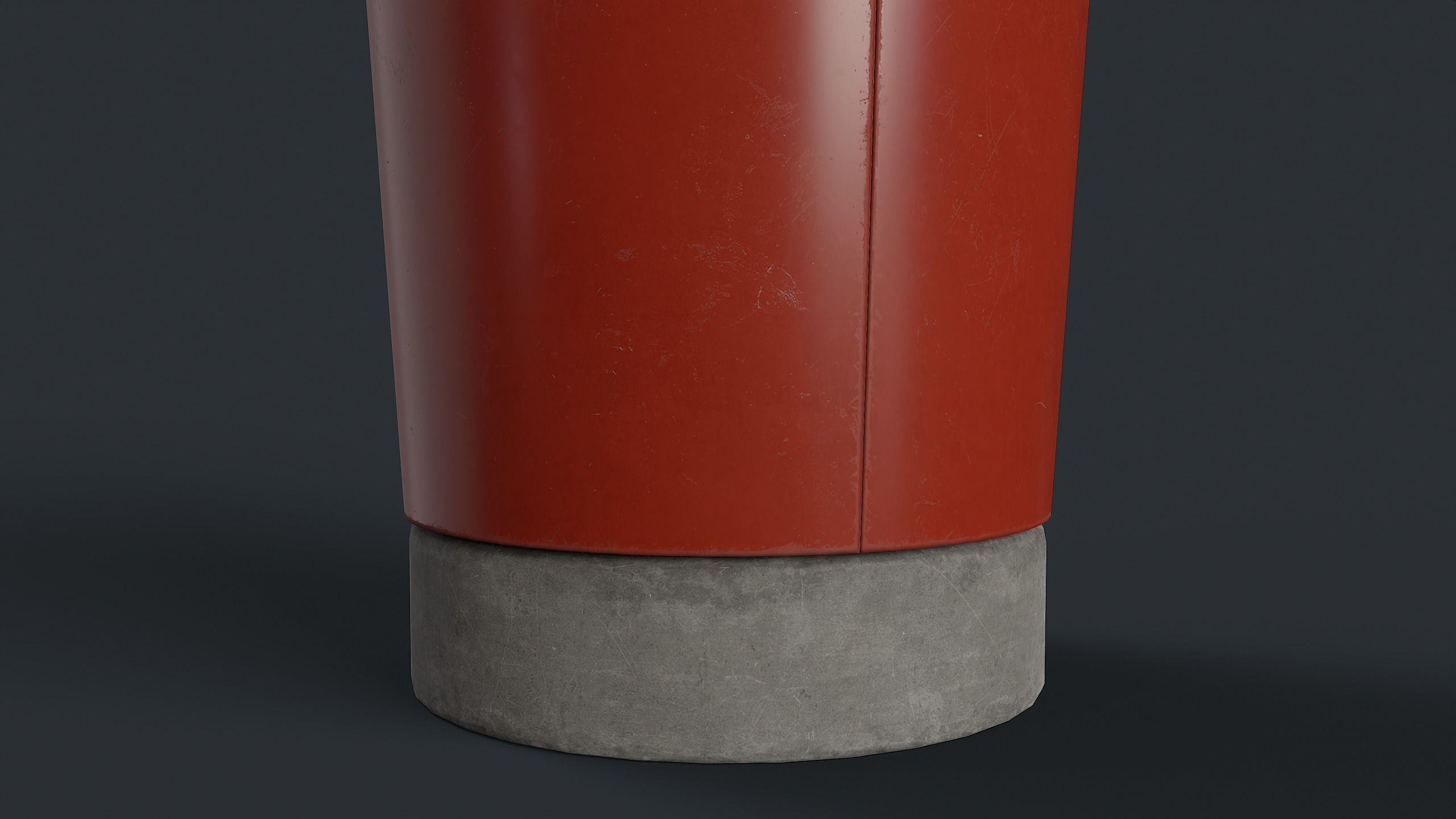 Street Trash Can 10 PBR Game Ready Low-poly 3D model_18