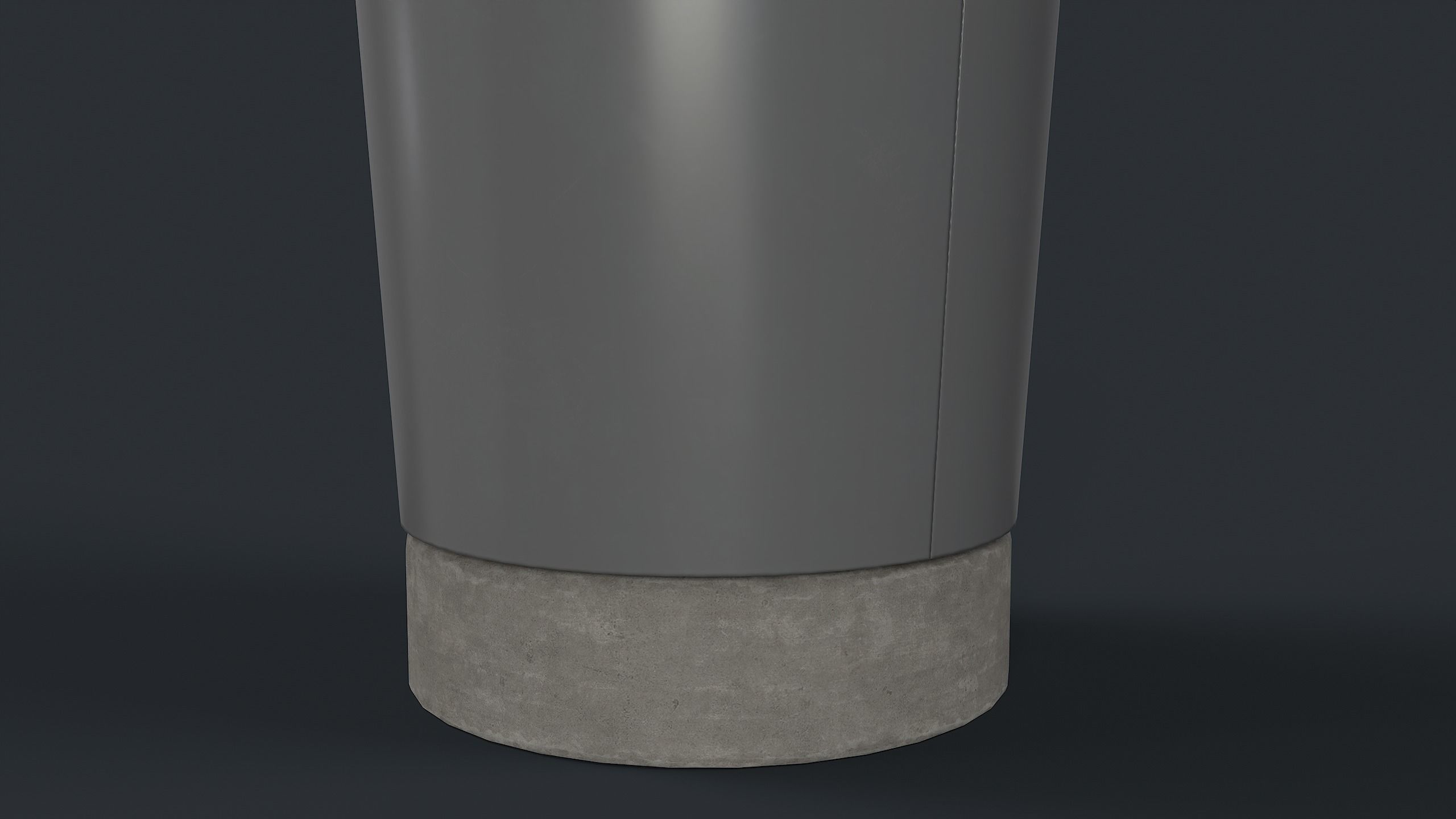 Street Trash Can 10 PBR Game Ready Low-poly 3D model_21